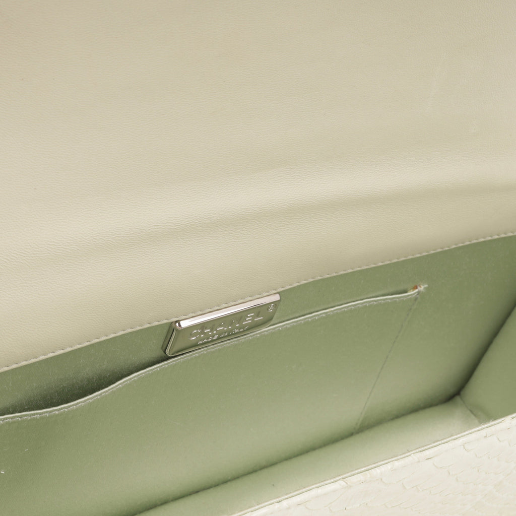 Chanel Boy Clutch - Ice Green