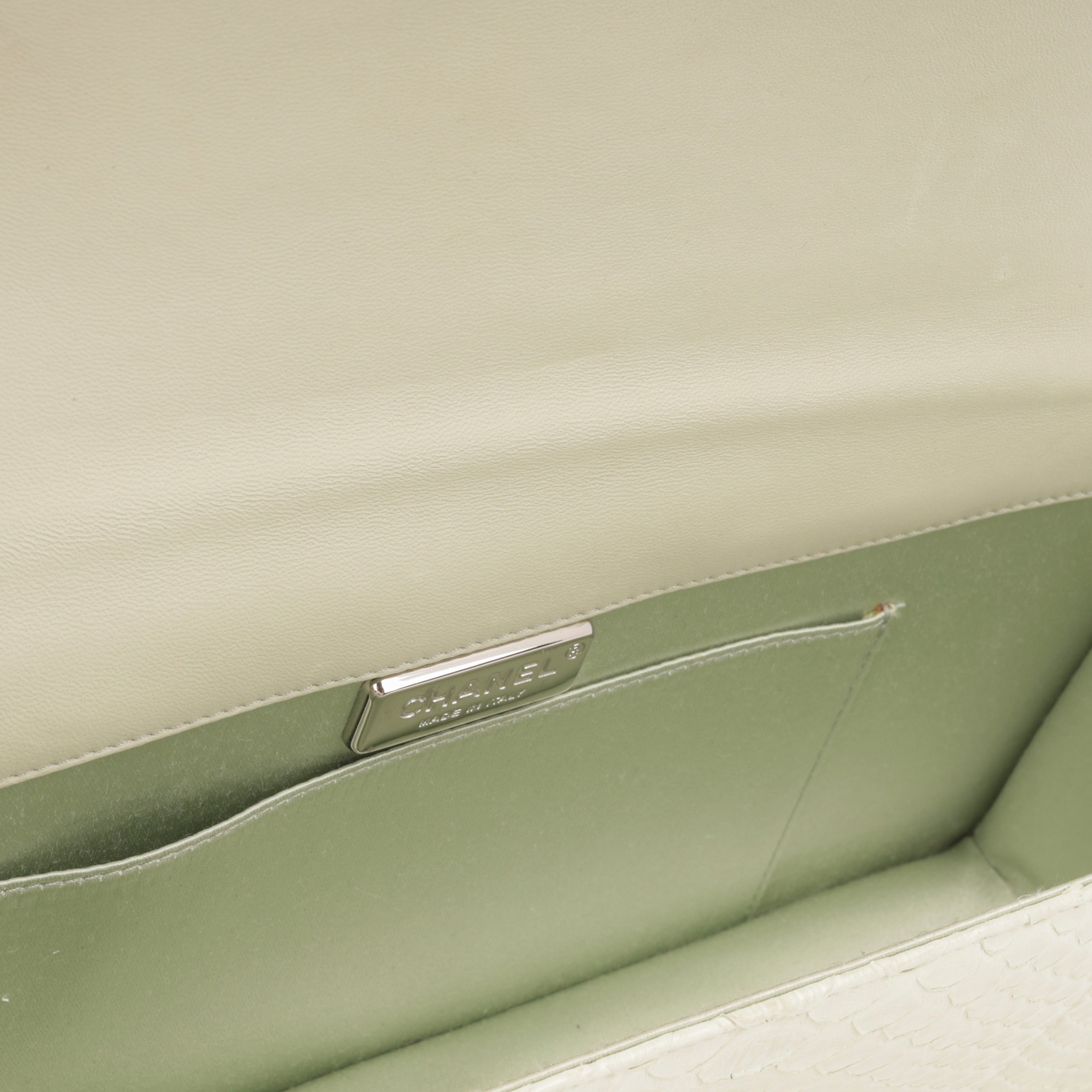 Chanel Boy Clutch - Ice Green