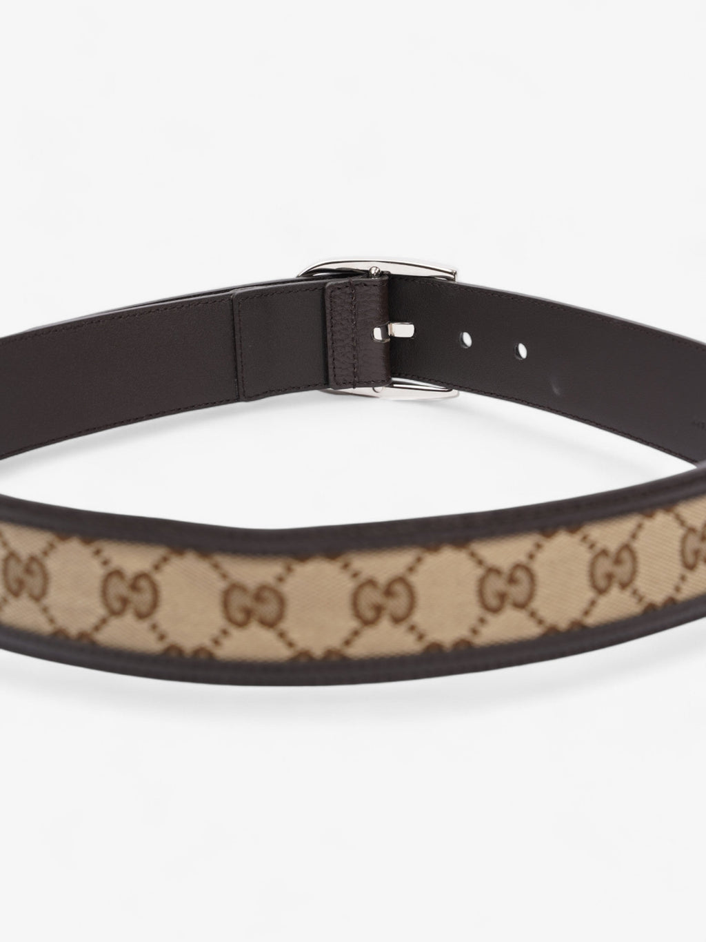 Gucci Dollar Belt GG Supreme / Black Leather 85cm / 34"