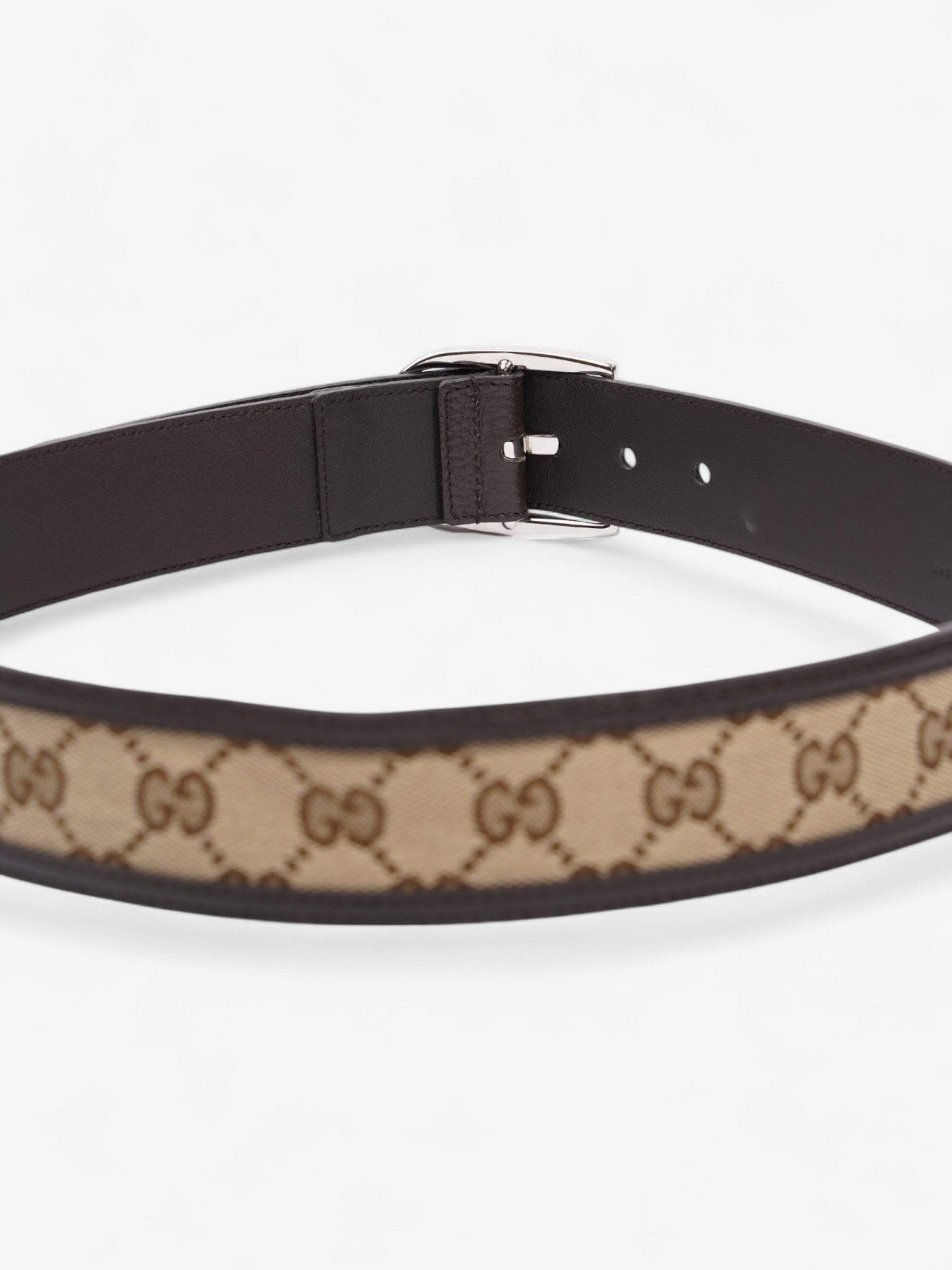 Gucci Dollar Belt GG Supreme / Black Leather 85cm / 34"
