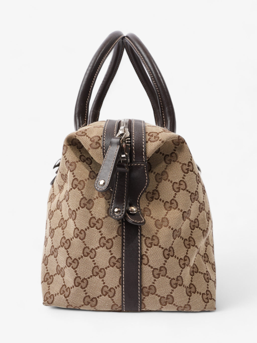 Gucci Match ball Boston Beige And Ebony GG Supreme Canvas