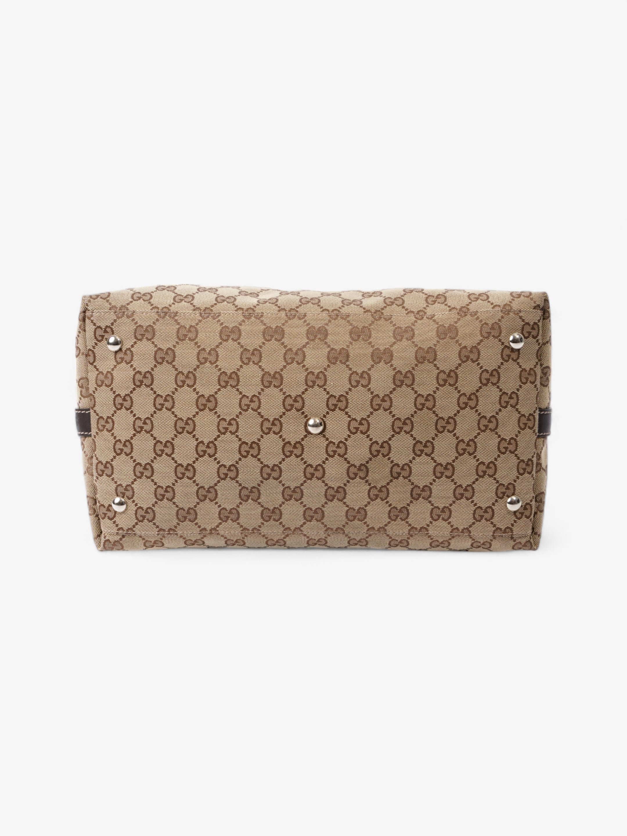 Gucci Match ball Boston Beige And Ebony GG Supreme Canvas
