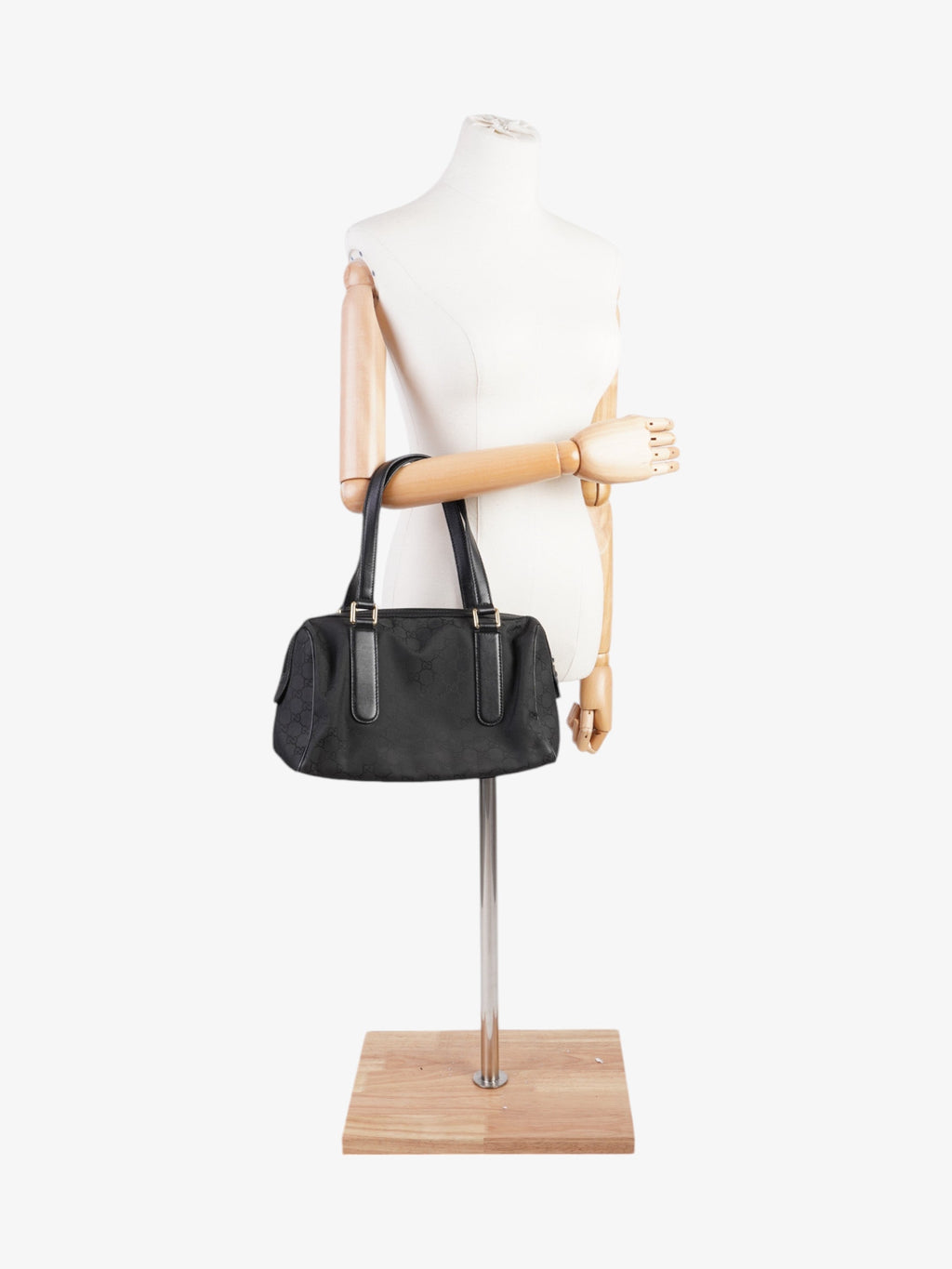 Gucci Boston Black / GG Supreme Nylon Small