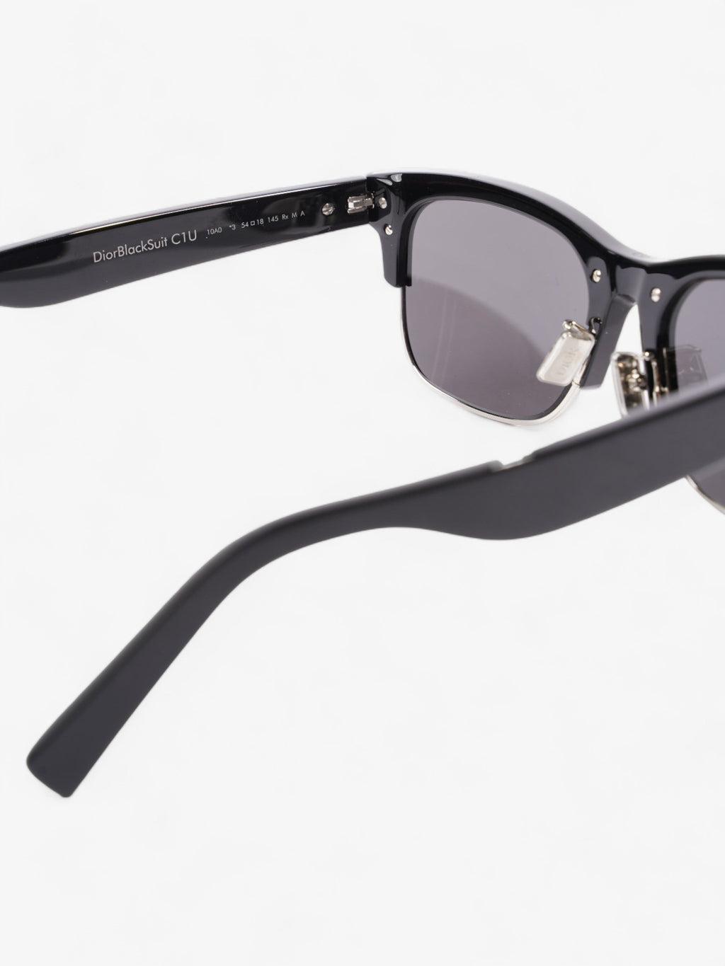 Christian Dior DiorBlackSuit C1U Black / Silver Acetate 145mm