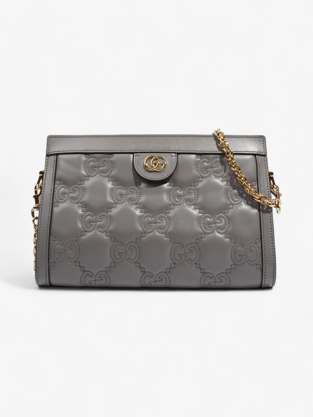 Gucci Ophidia GG GG Supreme / Grey Matelasse Leather Small