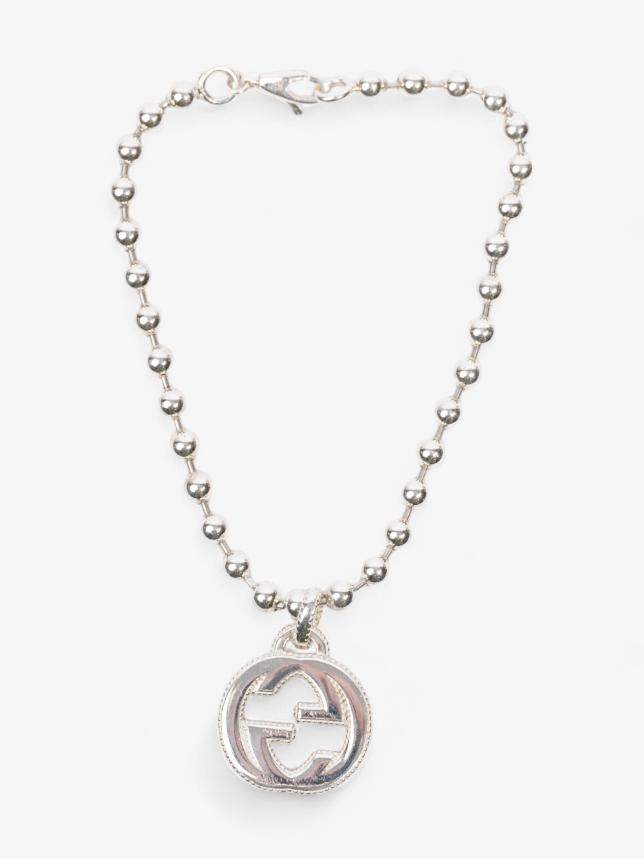 Gucci Interlocking G Bracelet Silver Silver Sterling 18