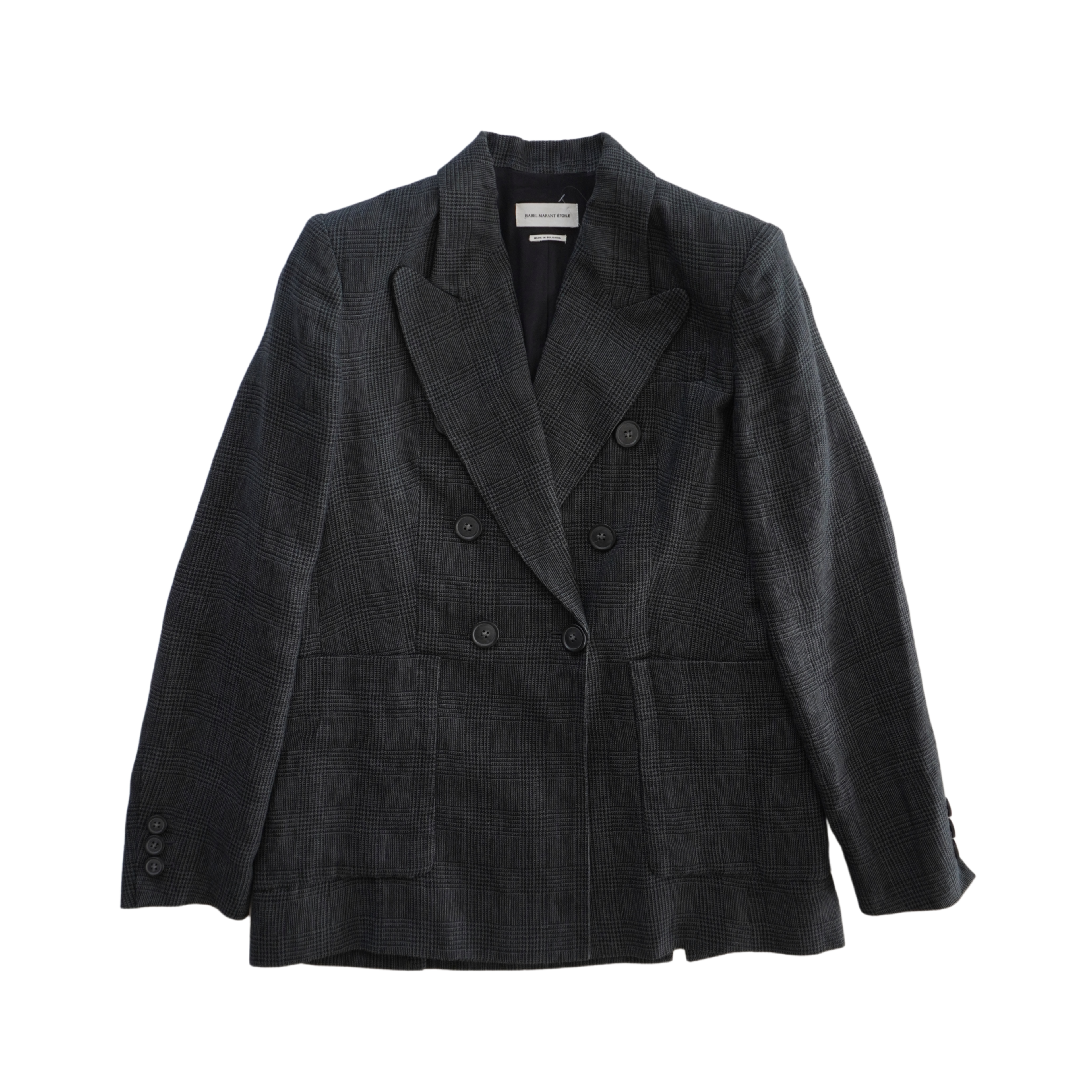 Isabel Marant Etoile 'Prince of Wales' Linen Blazer - Women's 36