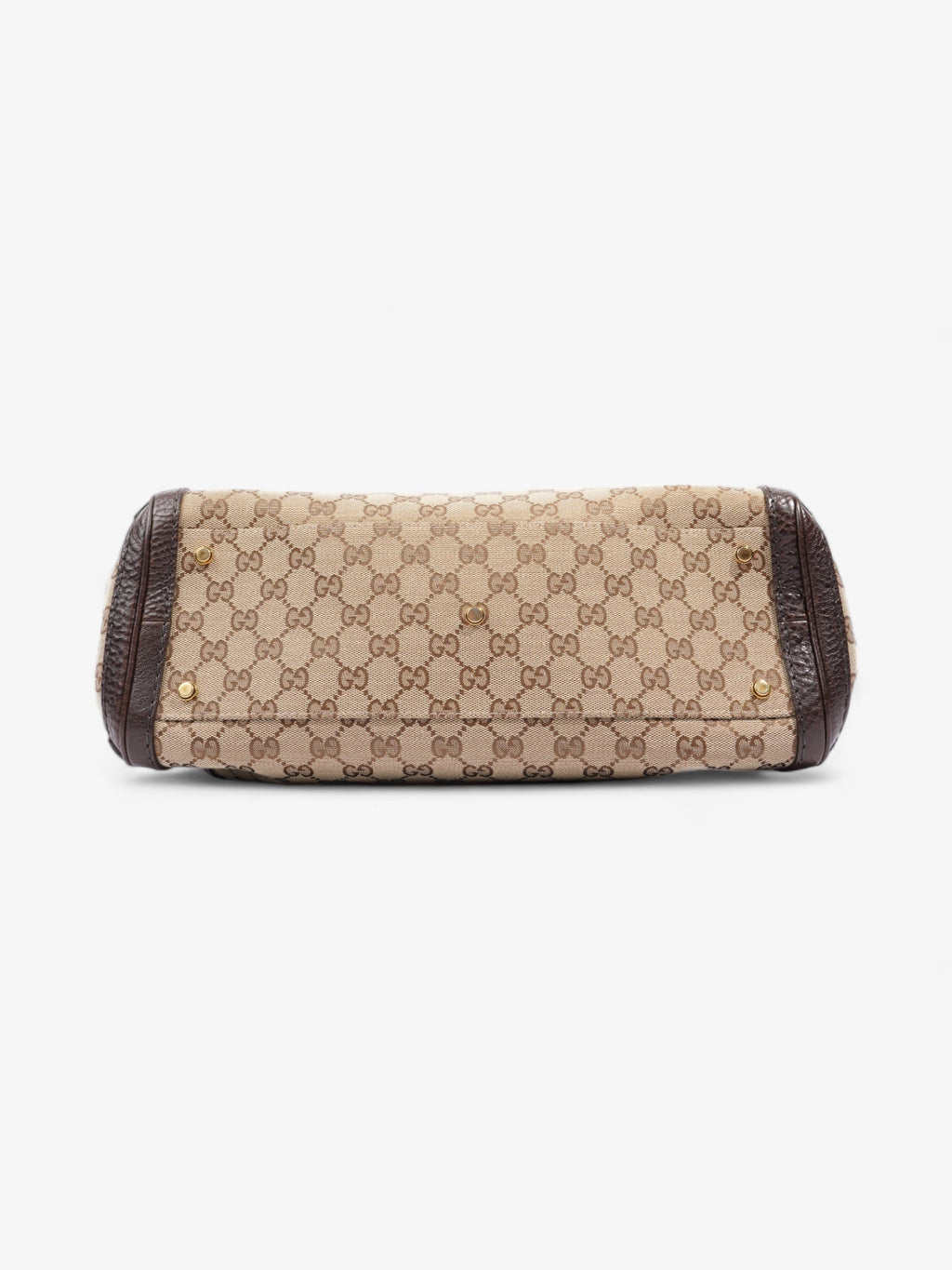 Gucci Running Tote Beige And Ebony GG Supreme Canvas Medium