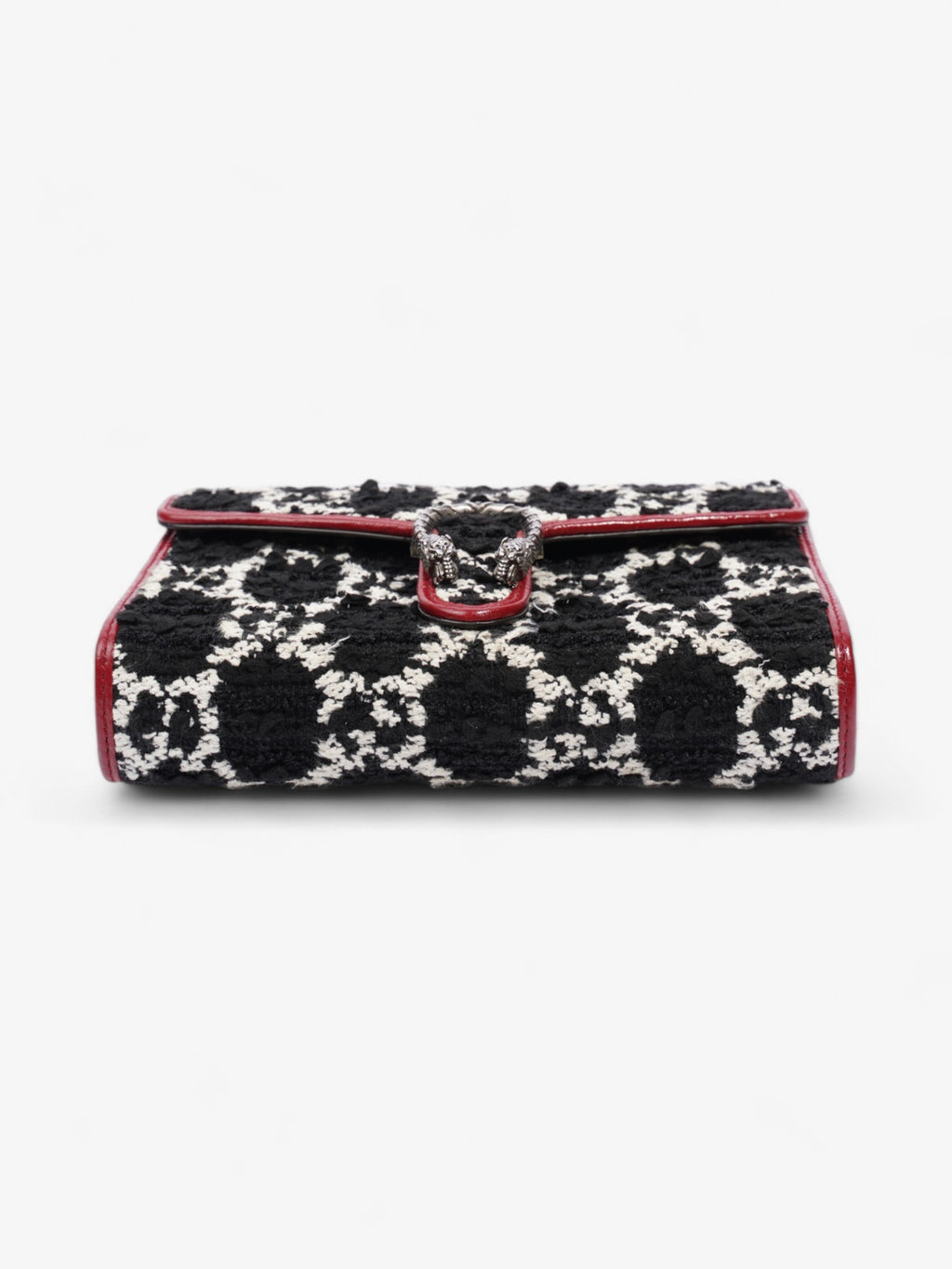 Gucci Dionysus Chain Wallet Black / Red / White Tweed