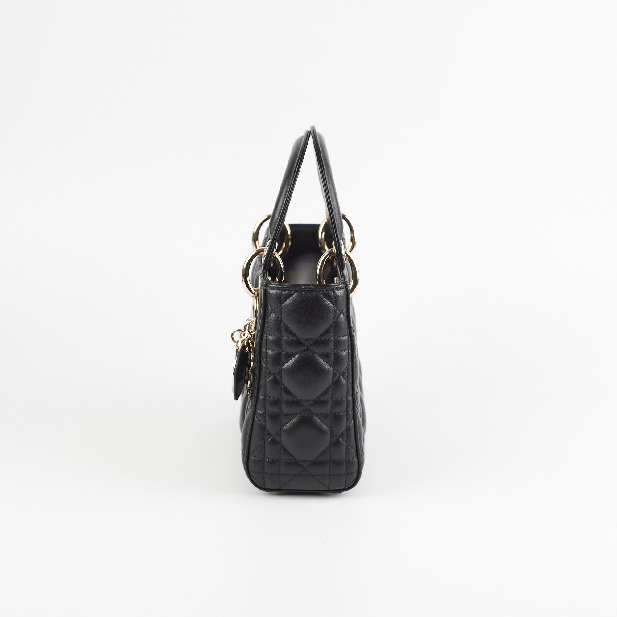 Mini Lady Dior Black Lambskin