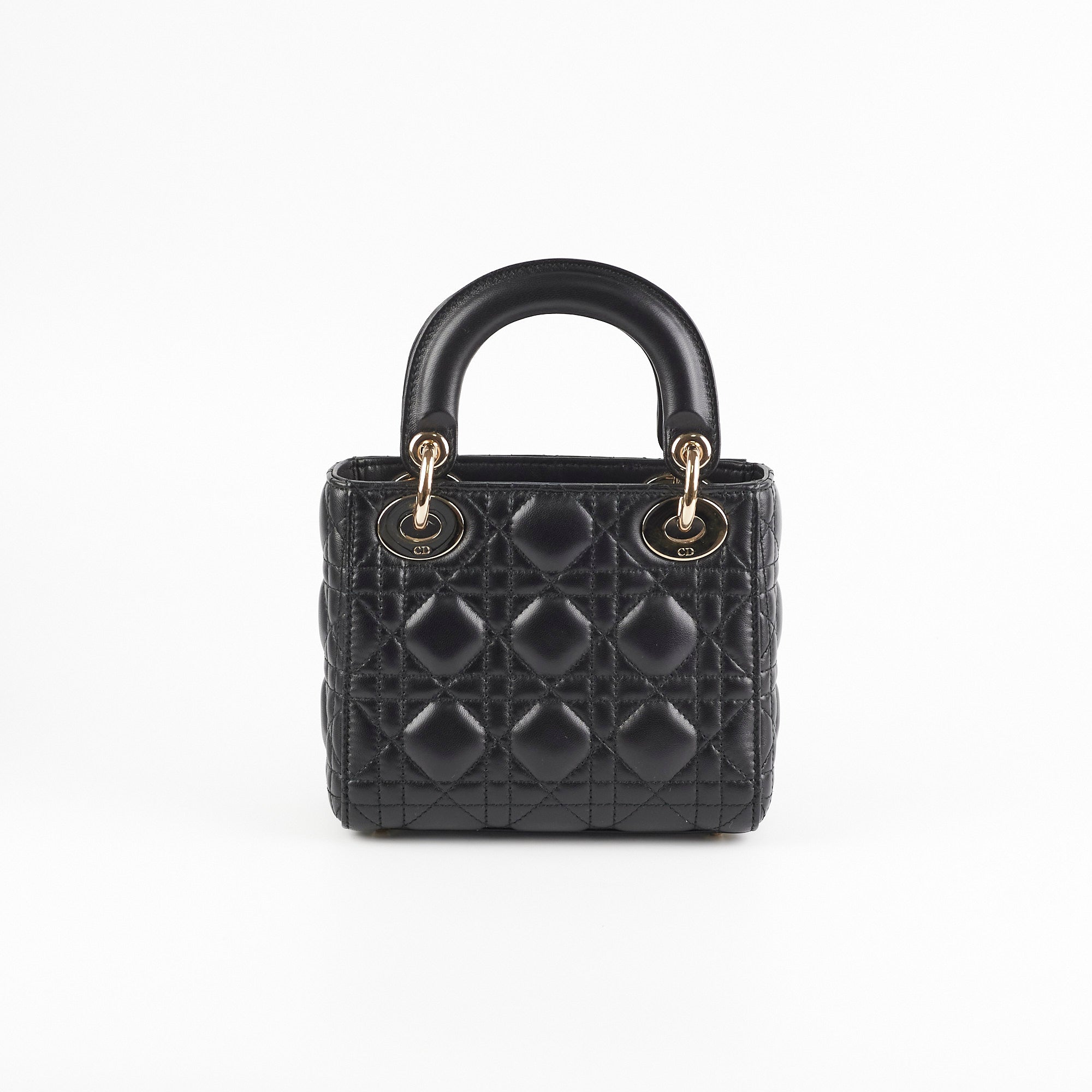 Mini Lady Dior Black Lambskin
