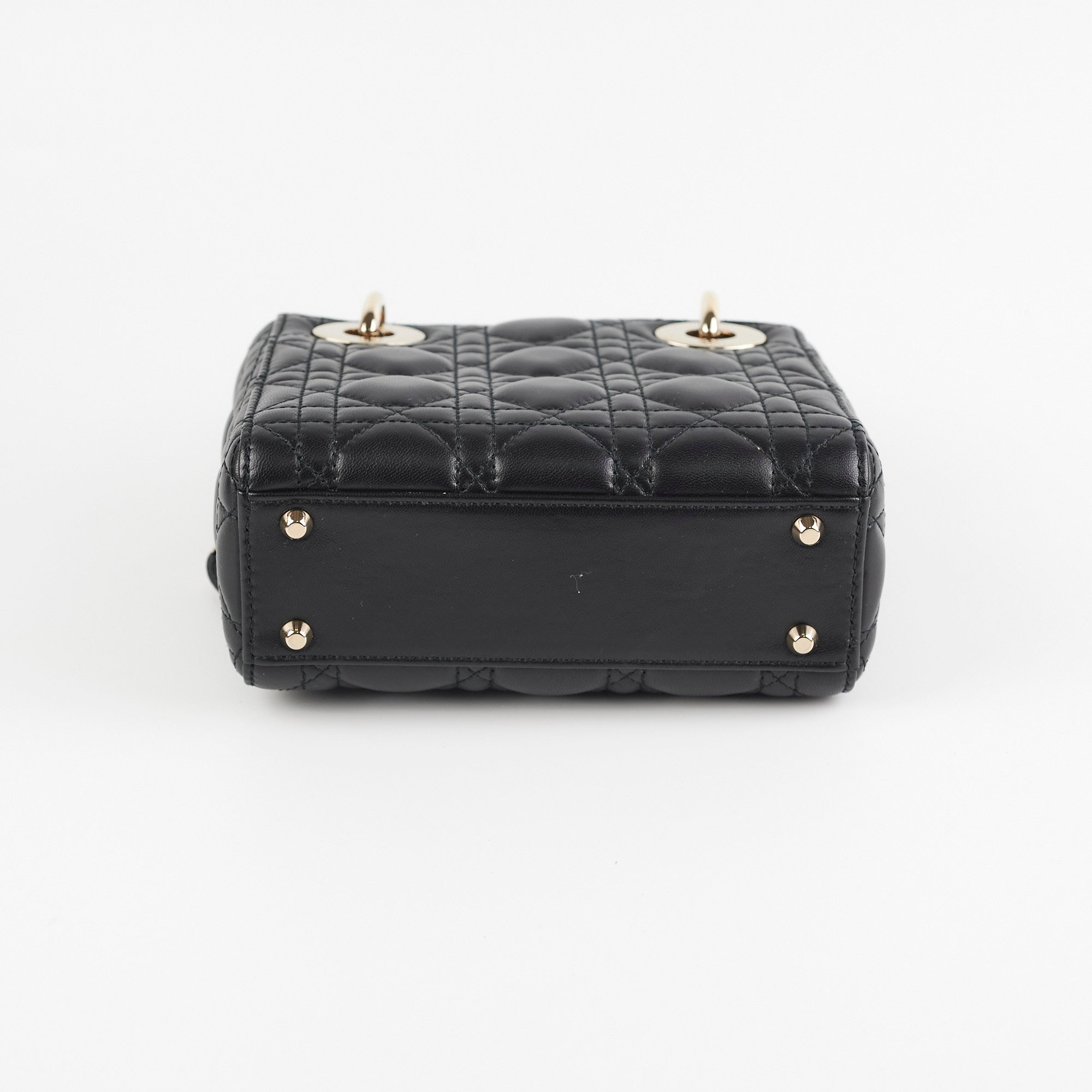 Mini Lady Dior Black Lambskin