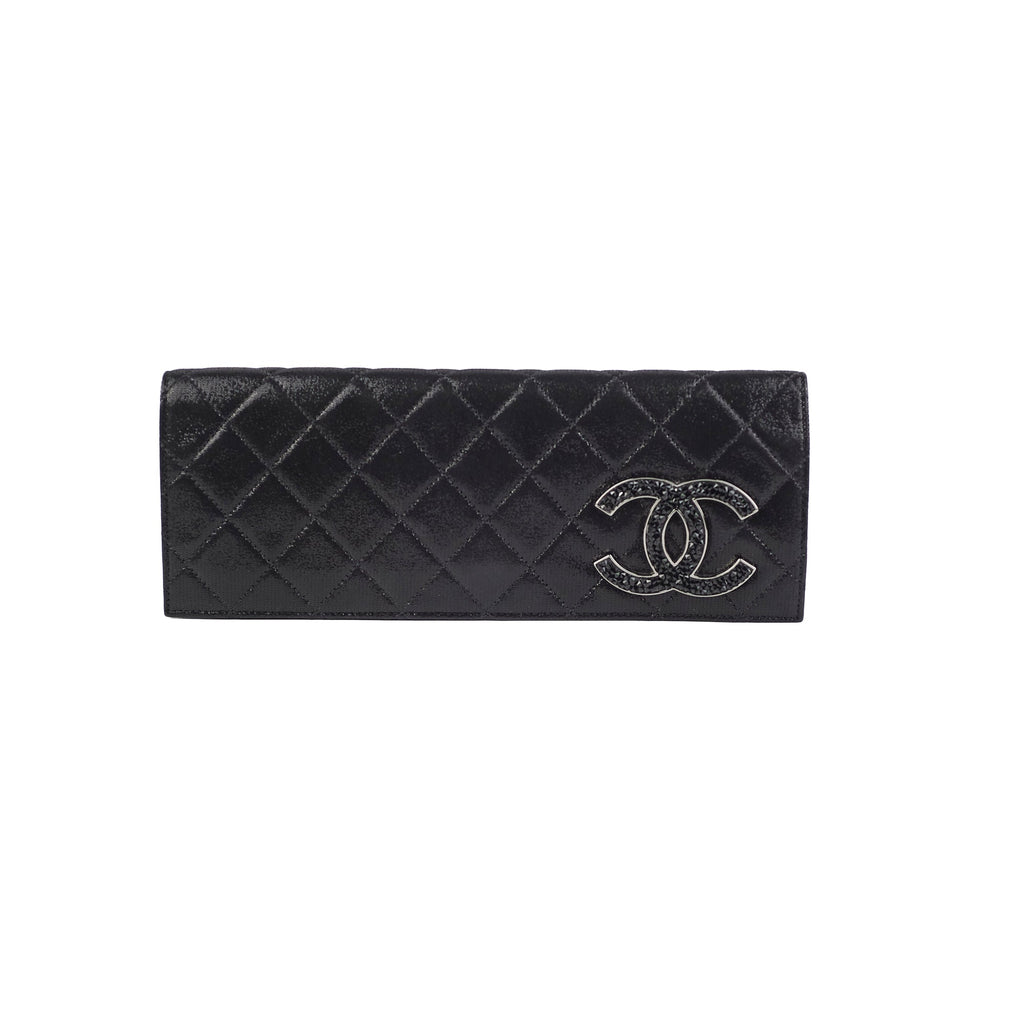 Chanel Fabric Crystal CC Clutch