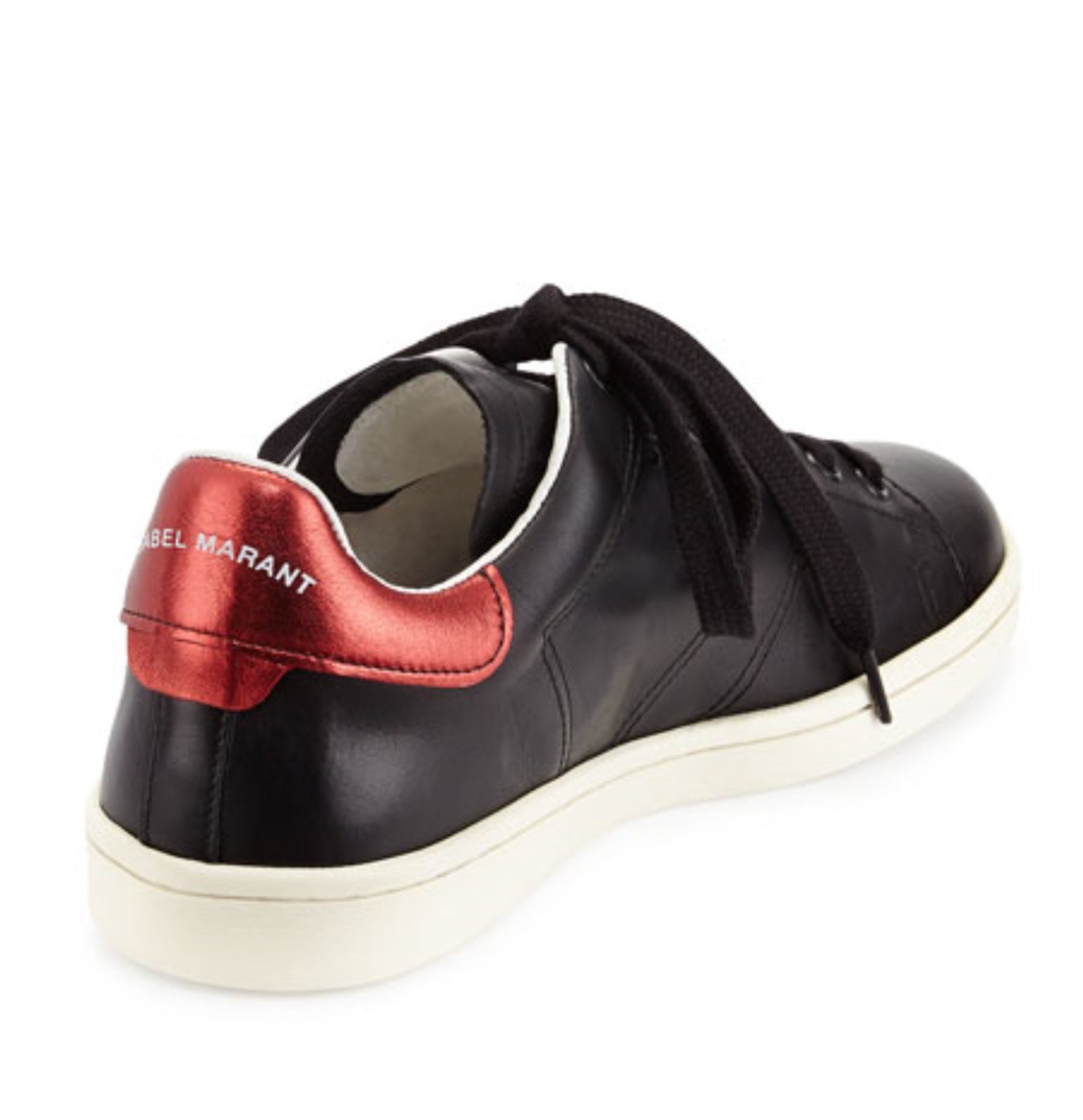 ISABEL MARANT BART LOW-TOP LEATHER SNEAKERS