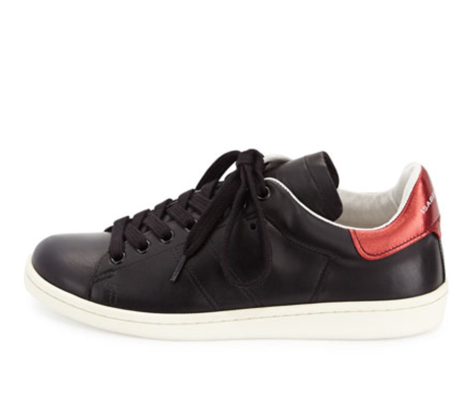 ISABEL MARANT BART LOW-TOP LEATHER SNEAKERS