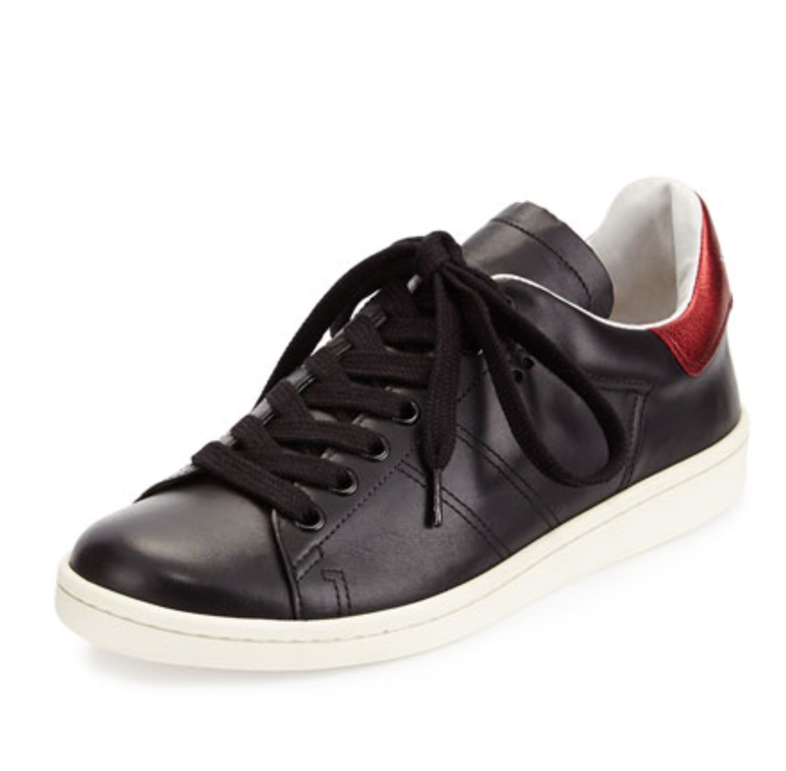 ISABEL MARANT BART LOW-TOP LEATHER SNEAKERS