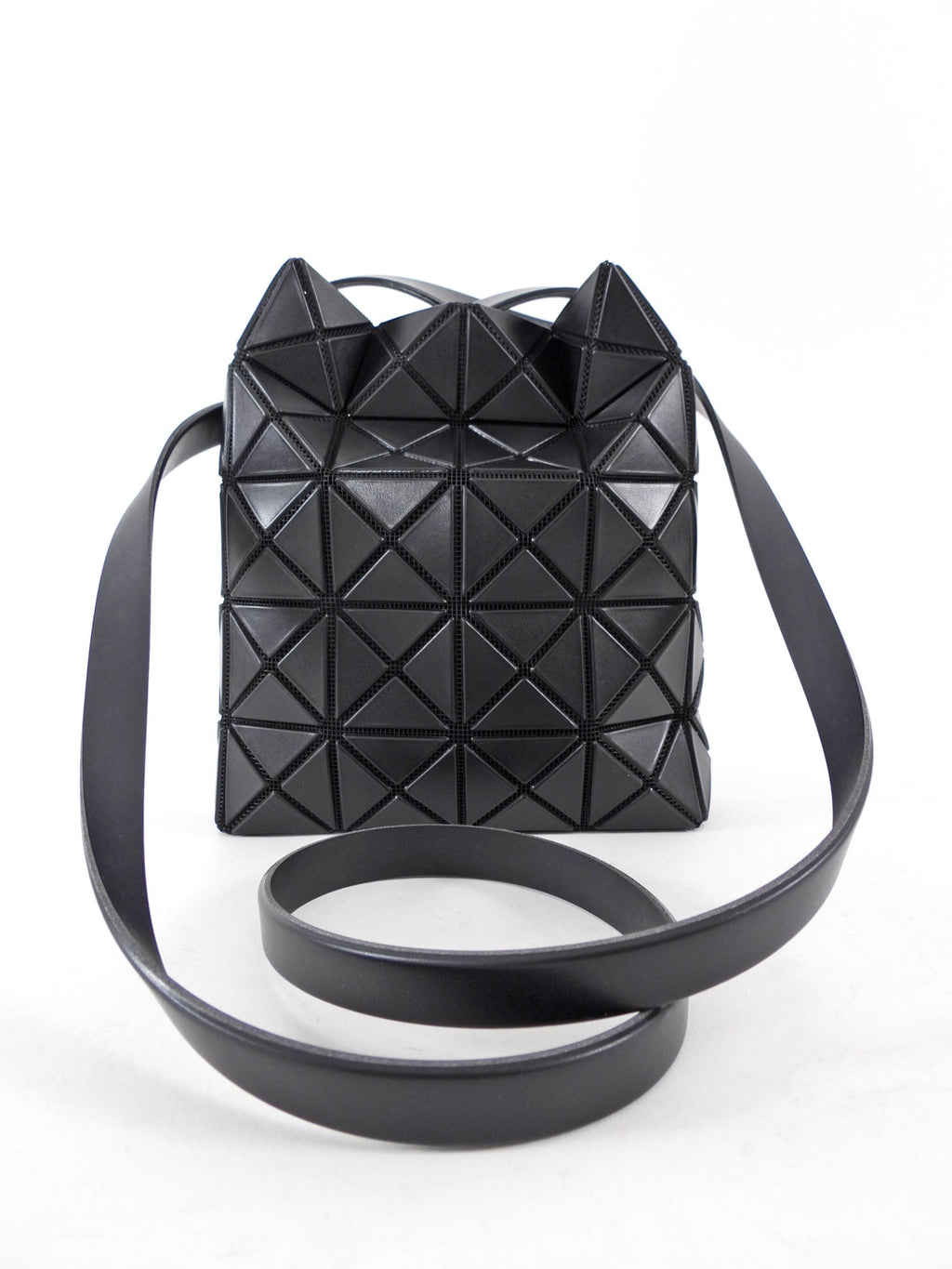 Issey Miyake Bao Bao Prism Matte Black Mini Crossbody Tote