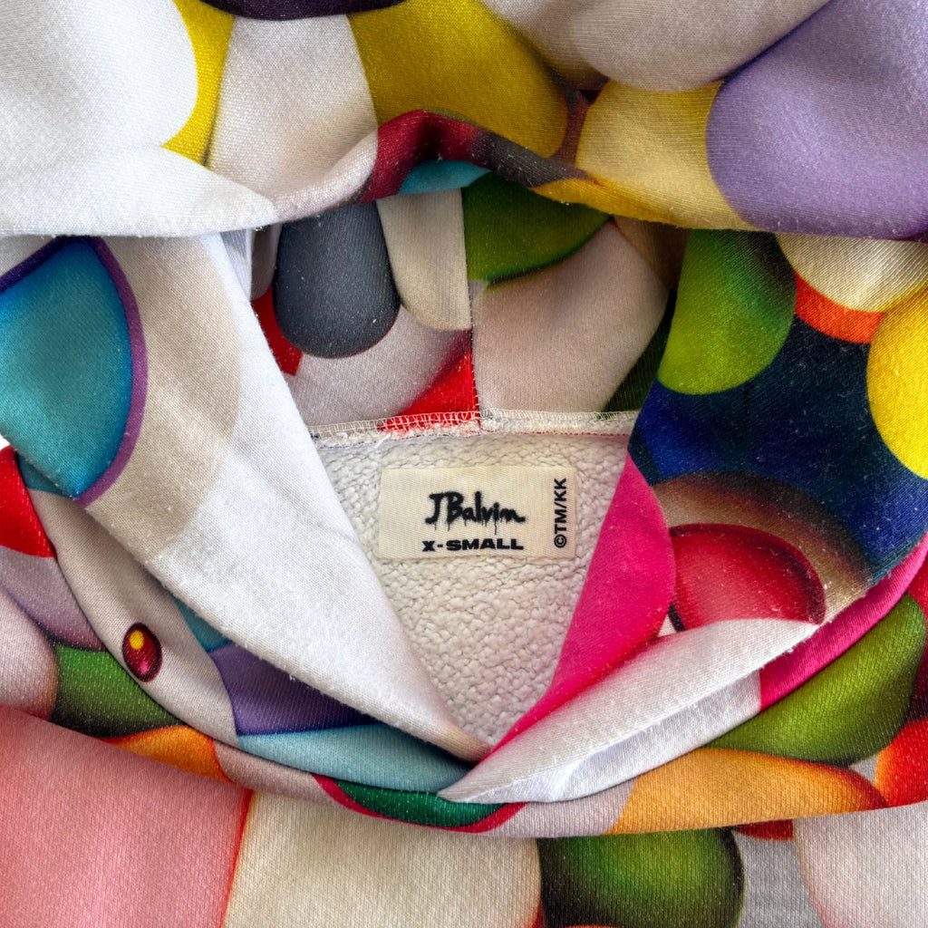 J Balvin x Takashi Murakami 'All Over Flowers' Hoodie- Men Size XS