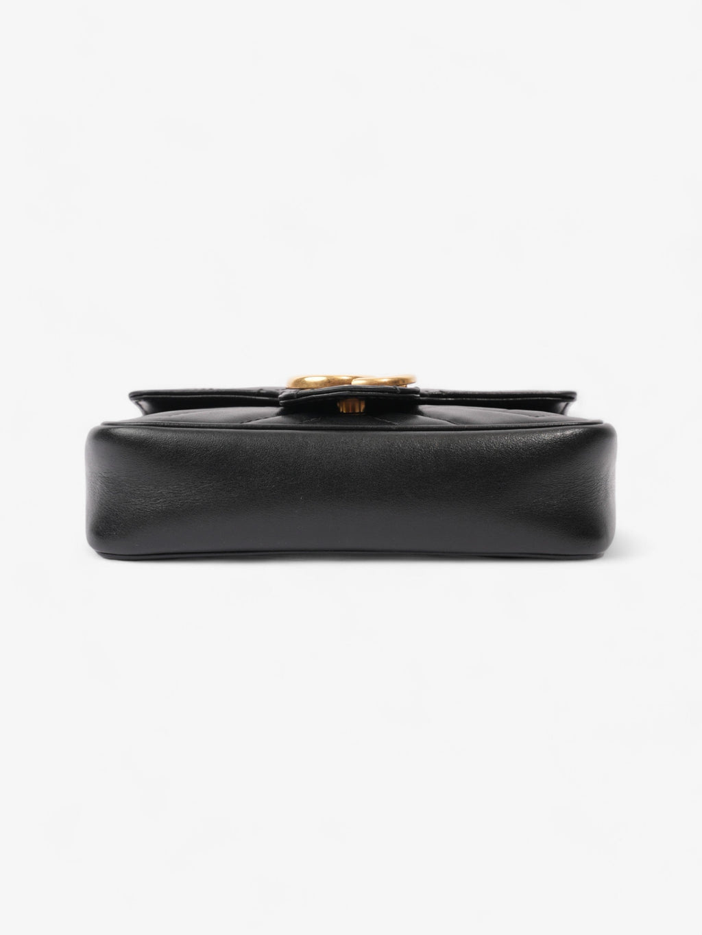 Gucci GG Marmont Black Matelasse Leather Super Mini