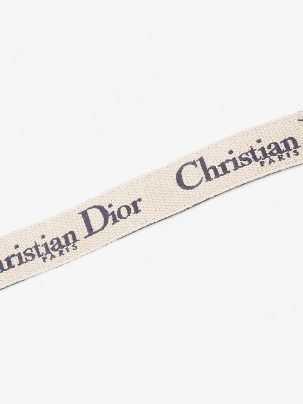 Christian Dior CD Belt Blue Oblique / Gold Canvas 80cm