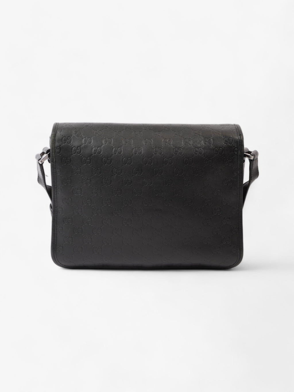 Gucci Flap Messenger Black Leather
