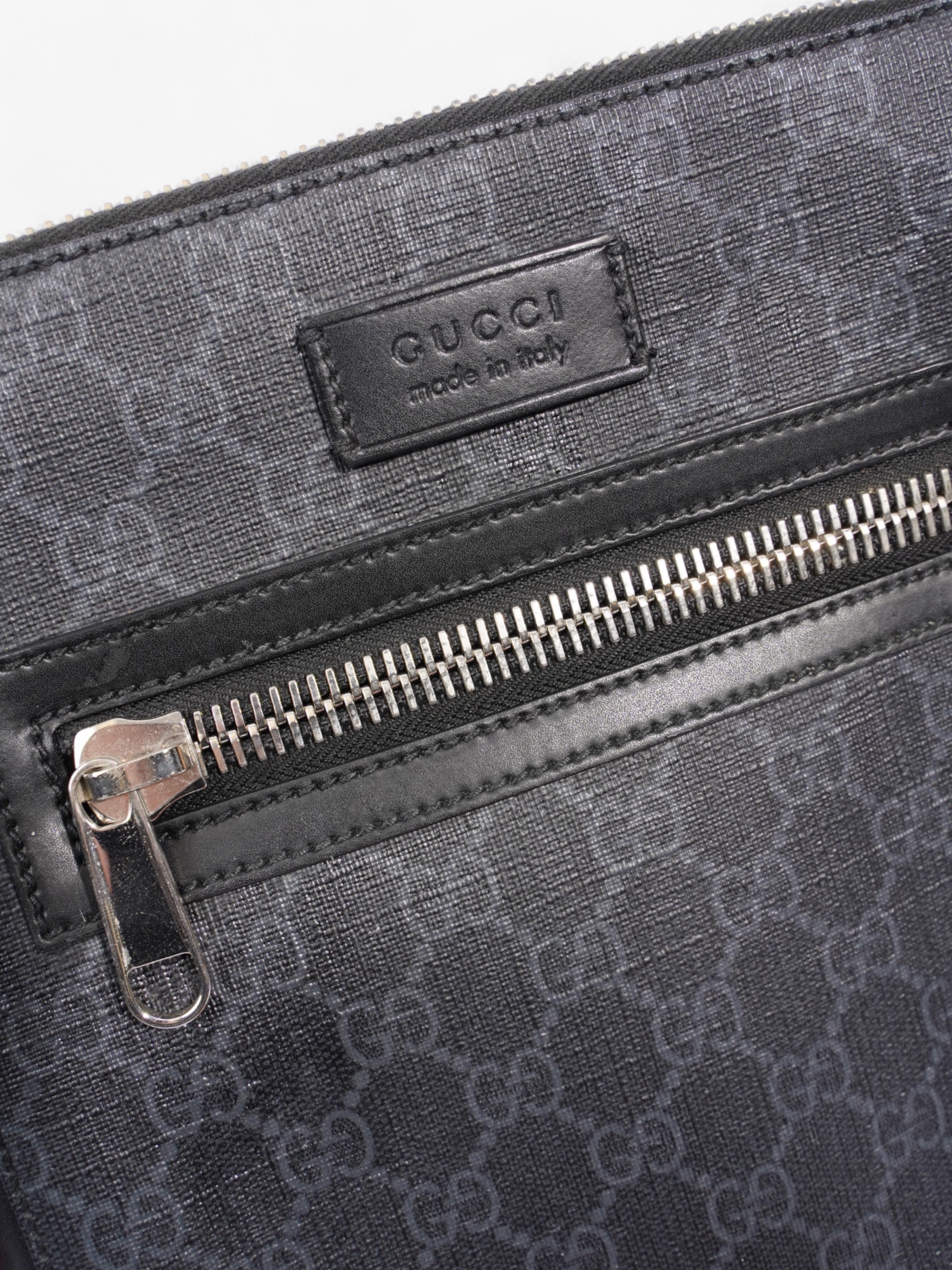 Gucci GG Crossbody Bag Black Canvas