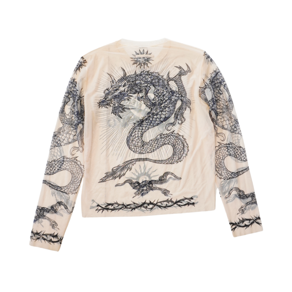 Jean Paul Gaultier 'Safe Sex Forever' Mesh Top - Men's L