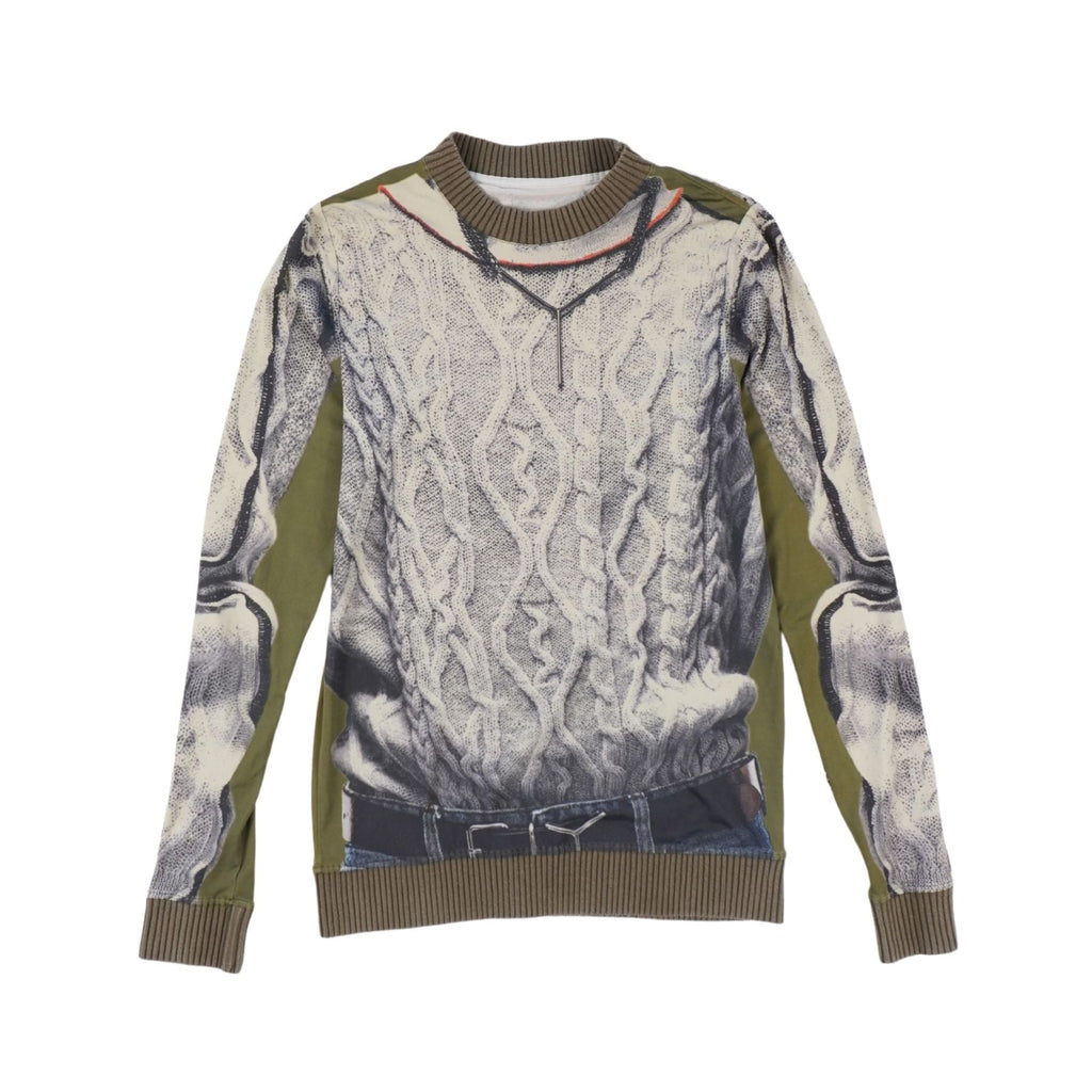 Y/Project x Jean Paul Gaultier  'Trompe L'Oeil Cable Knit' Top - Men's S