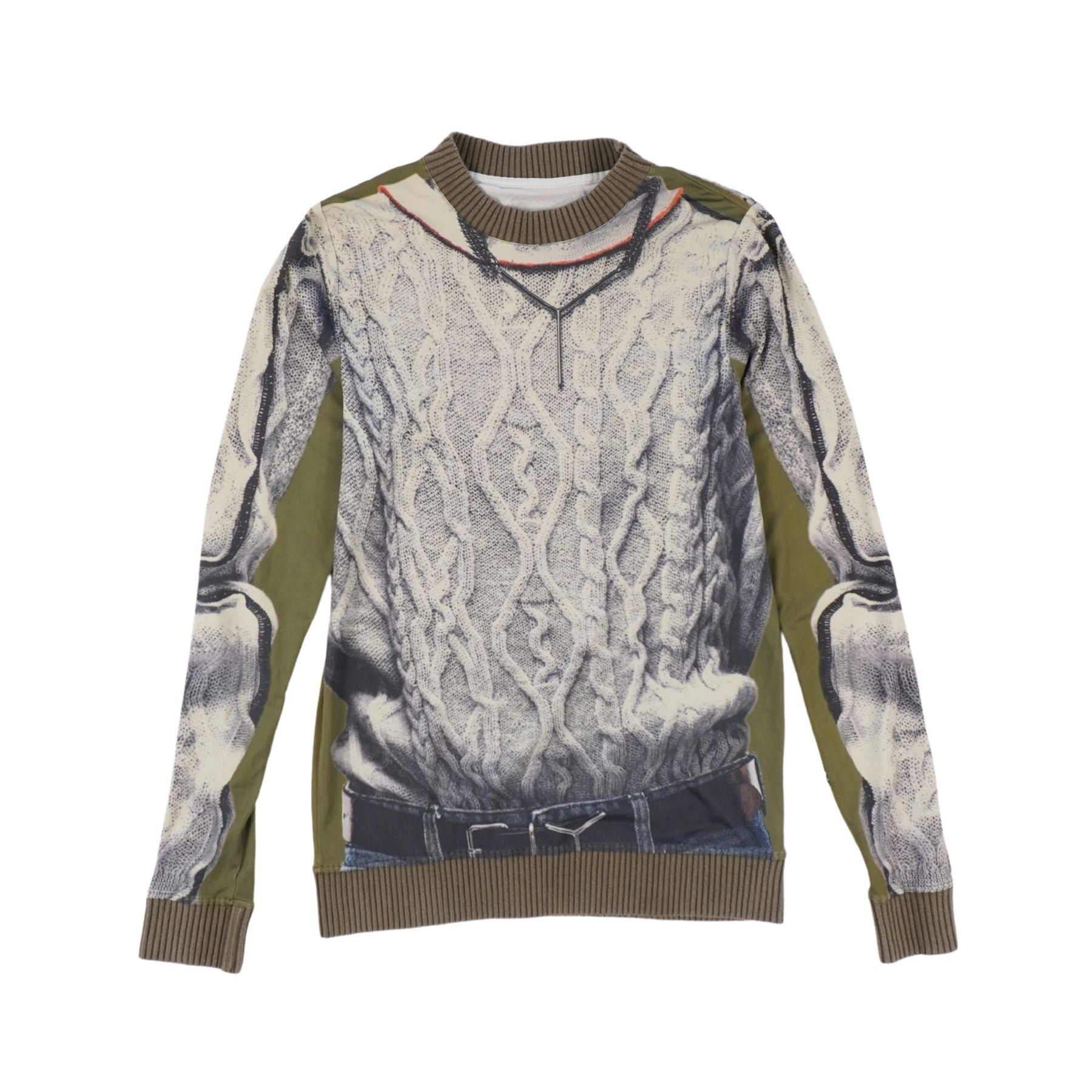 Y/Project x Jean Paul Gaultier  'Trompe L'Oeil Cable Knit' Top - Men's S