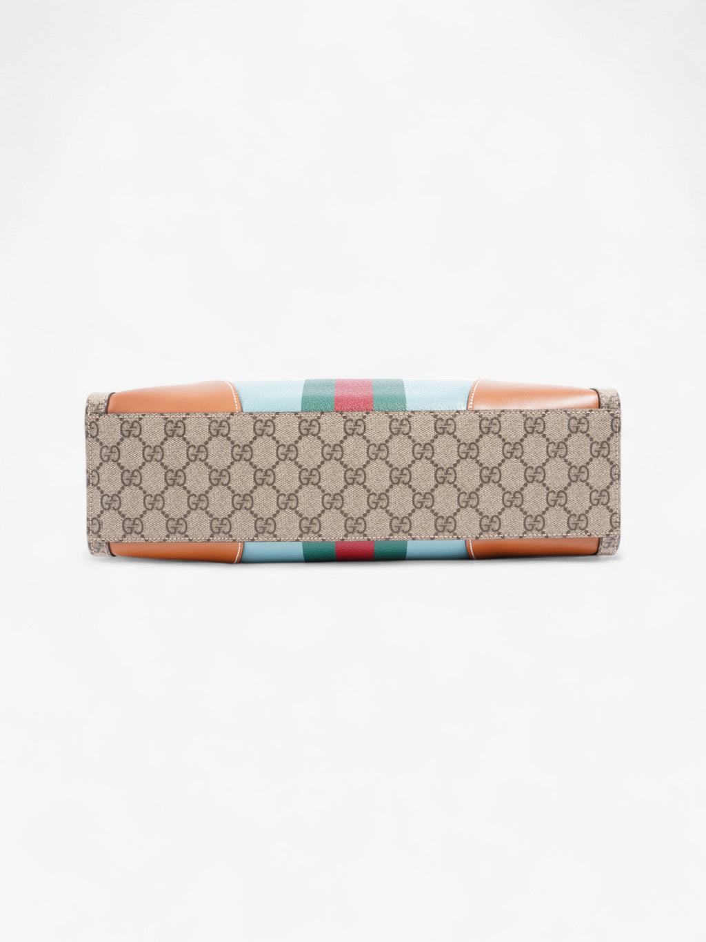 Gucci Interlocking G Web Tote Lunar New Year Limited Edition GG Supreme / Blue / Brown Coated Canvas