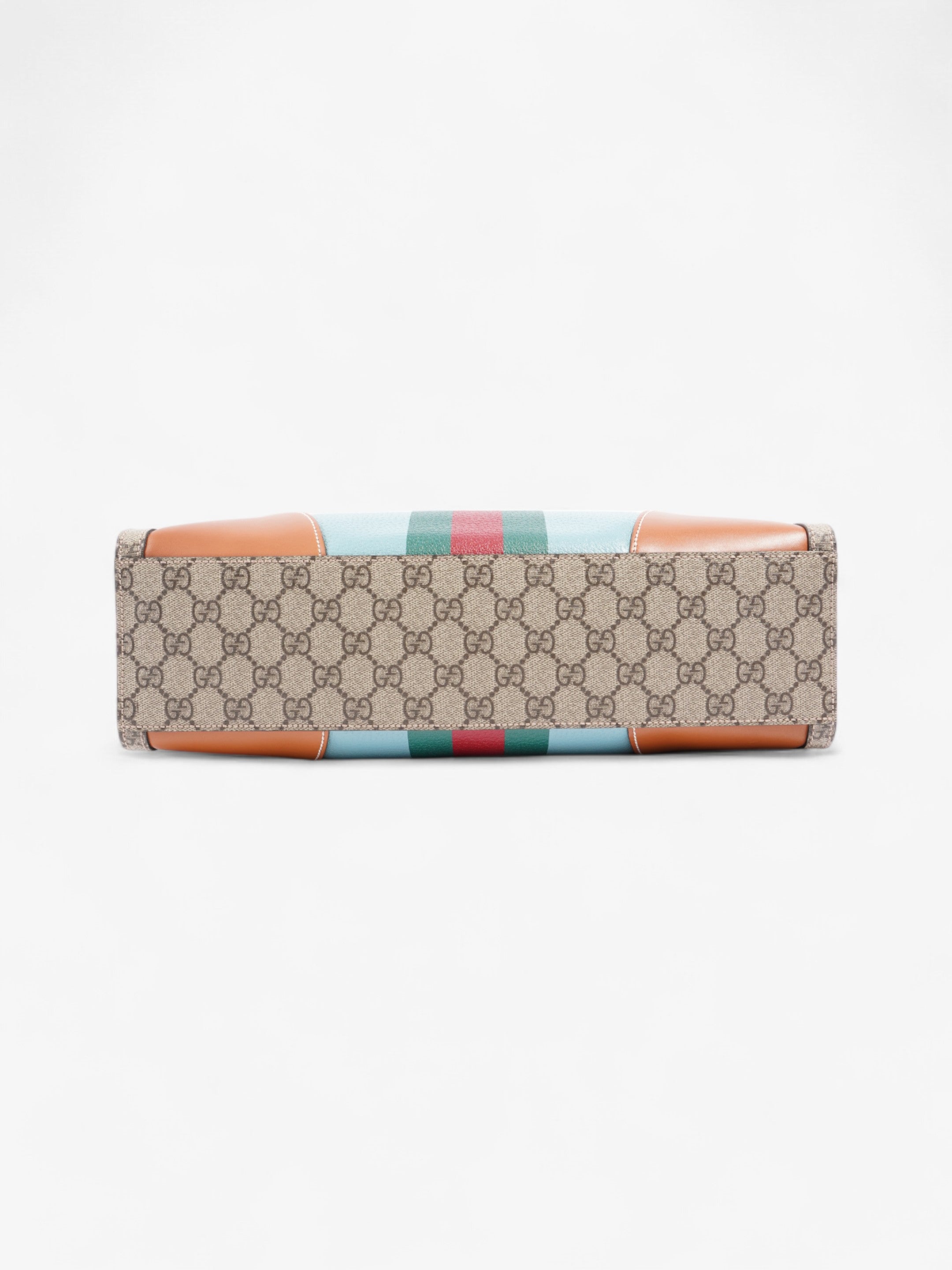 Gucci Interlocking G Web Tote Lunar New Year Limited Edition GG Supreme / Blue / Brown Coated Canvas