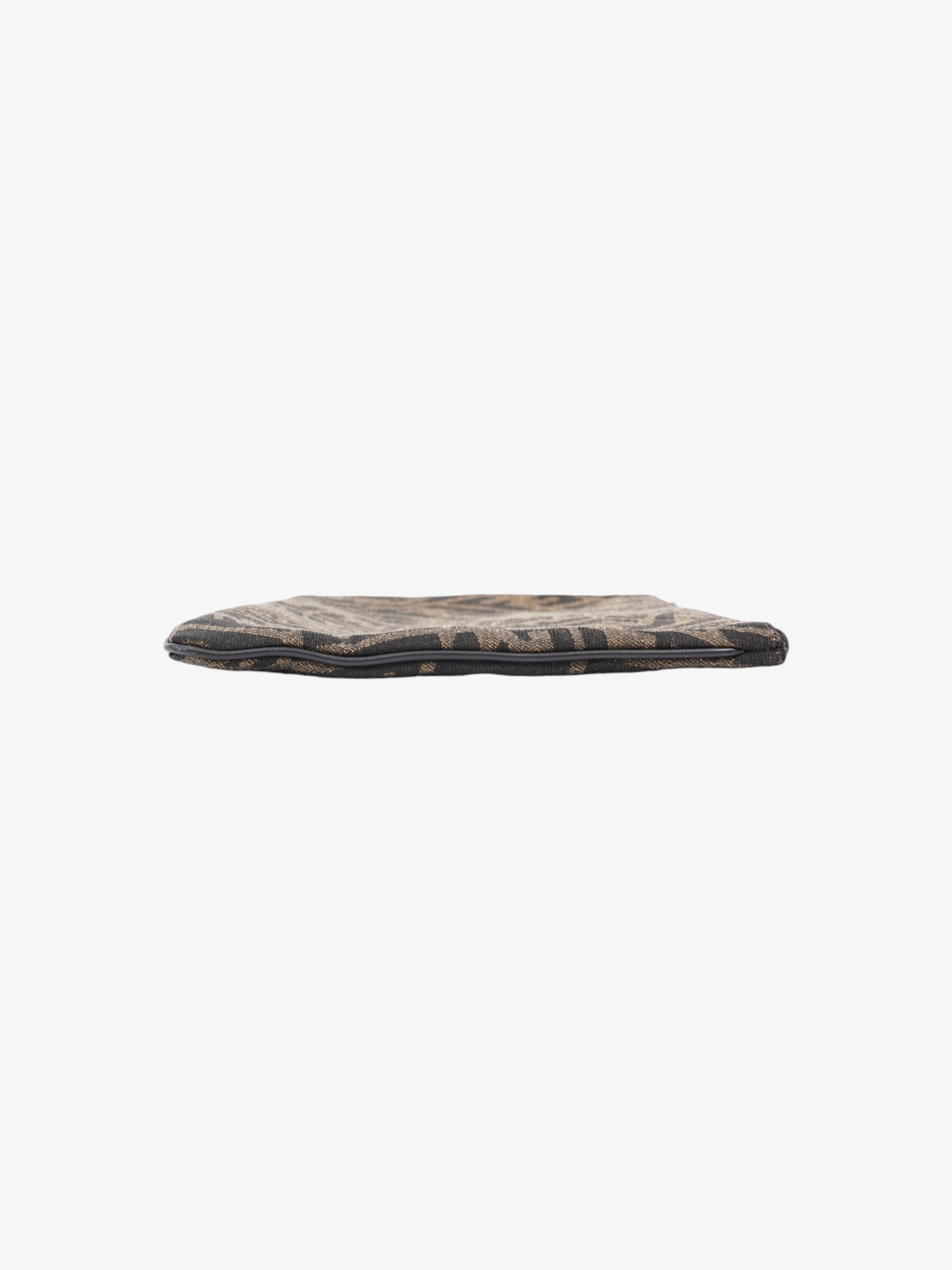 Fendi FF Vertigo Pouch Black / Tobacco Canvas
