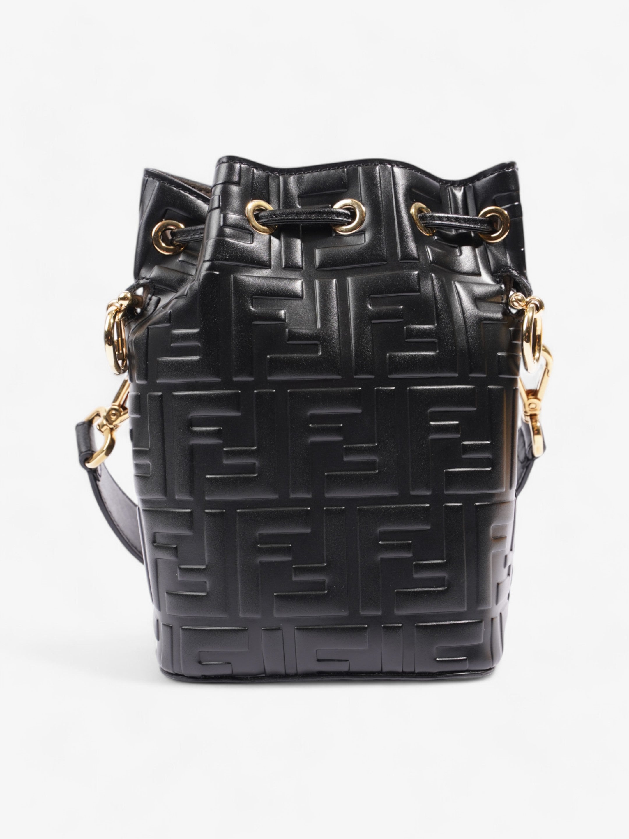 Fendi Mon Tresor Black Calfskin Leather Small