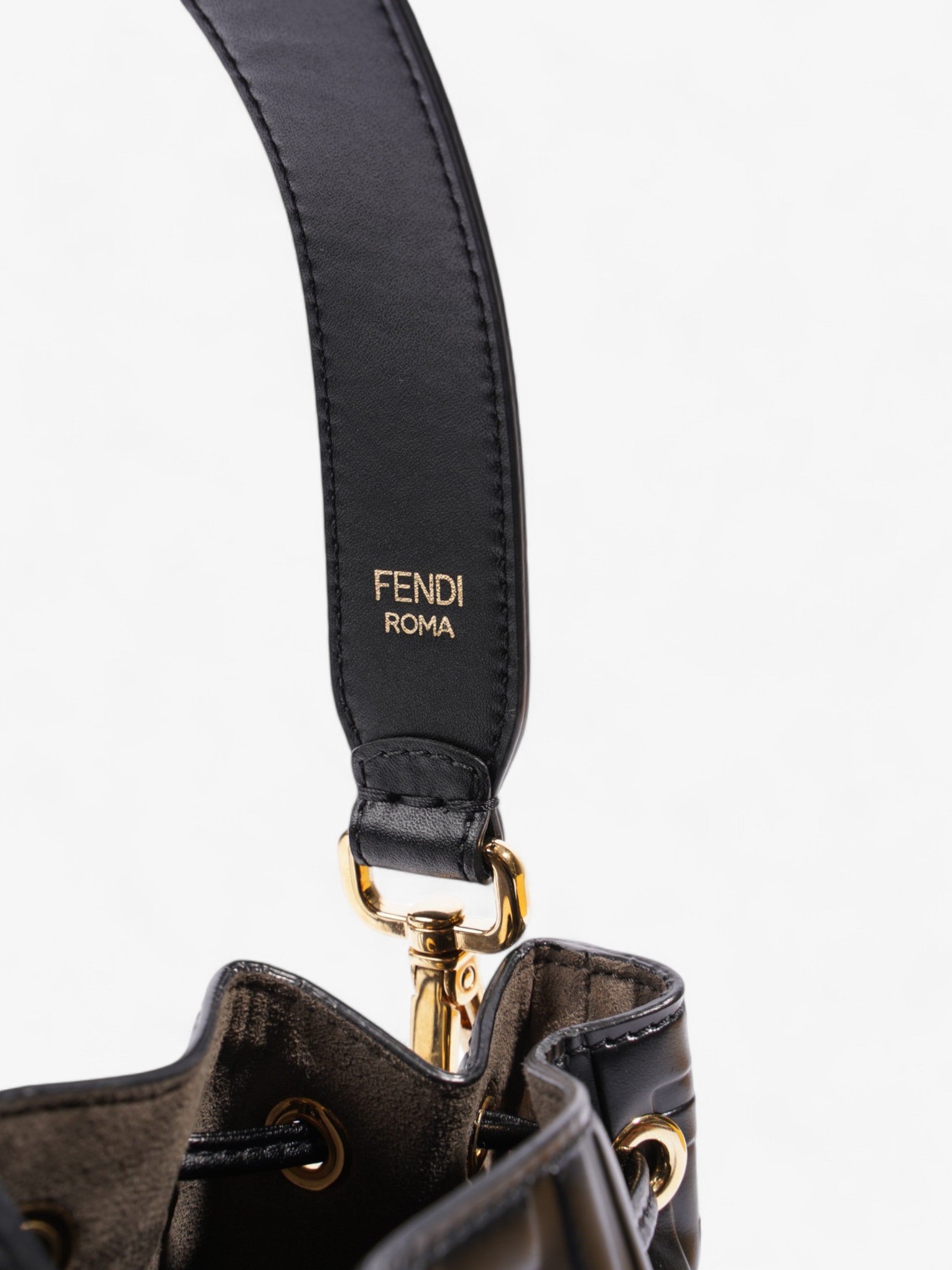 Fendi Mon Tresor Black Calfskin Leather Small