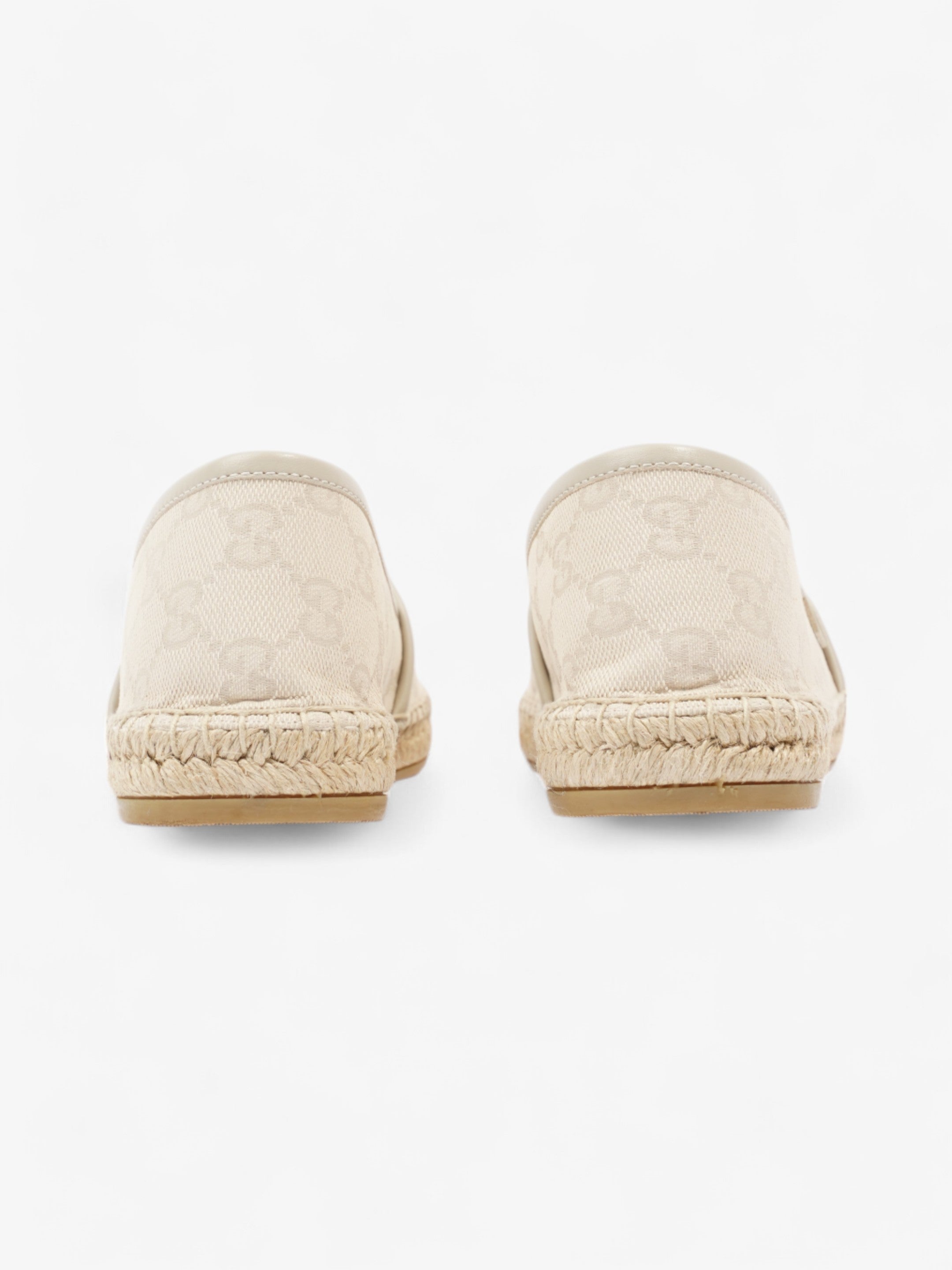 Gucci GG Espadrille Beige  Canvas EU 39 UK 6