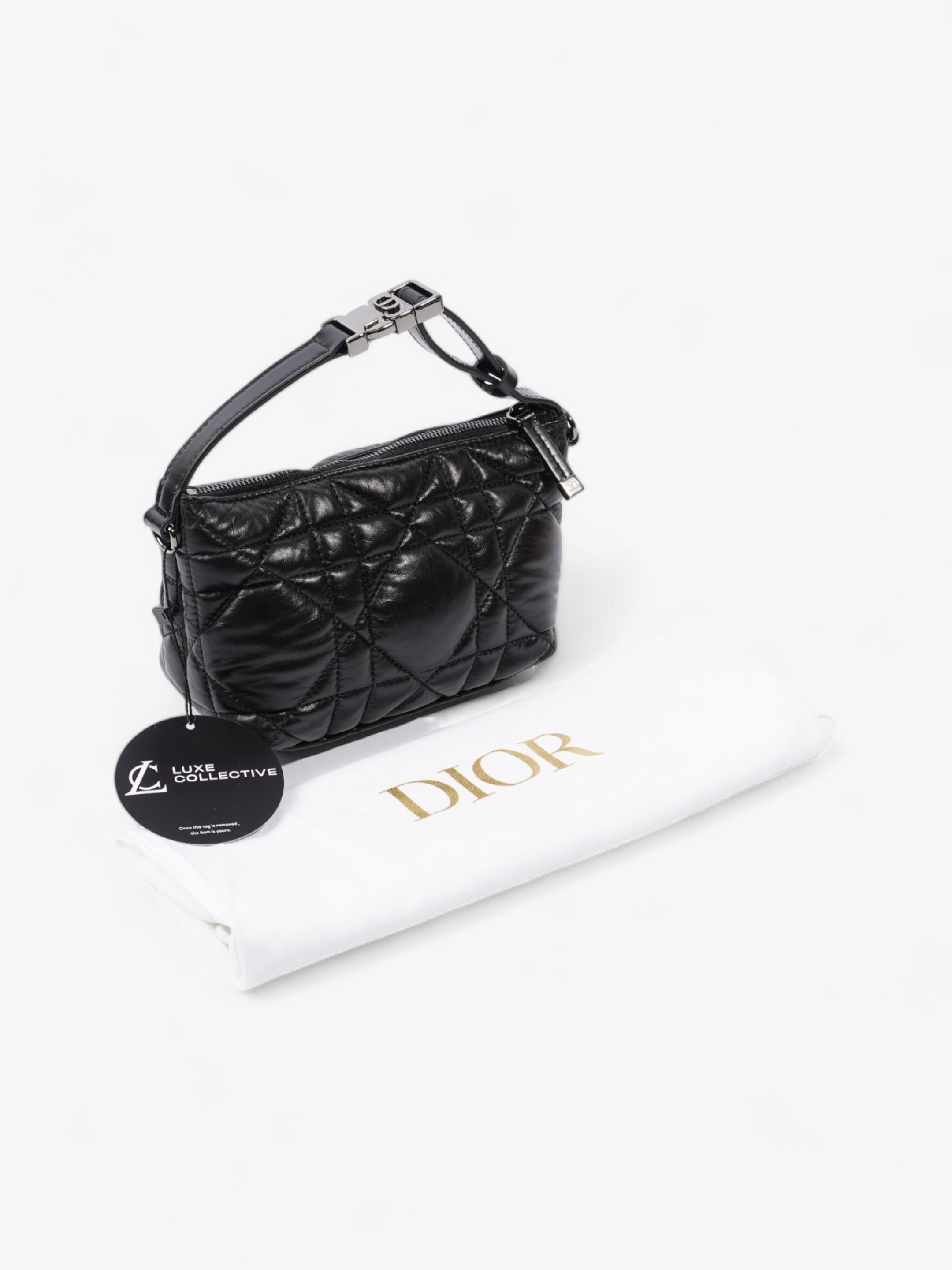 Christian Dior DiorTravel Nomad Pouch Black Calfskin Leather