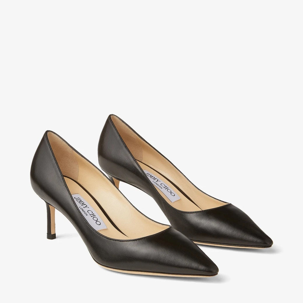 JIMMY CHOO ROMY 60 KIDS LEATHER PUMPS