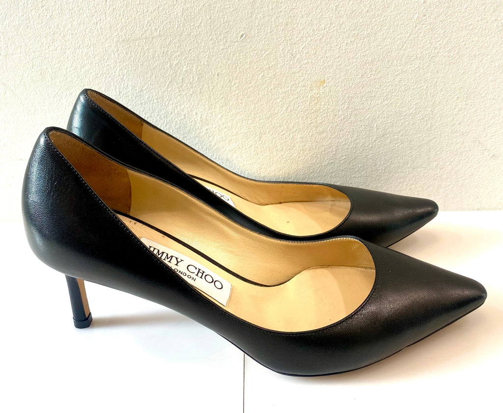 JIMMY CHOO ROMY 60 KIDS LEATHER PUMPS