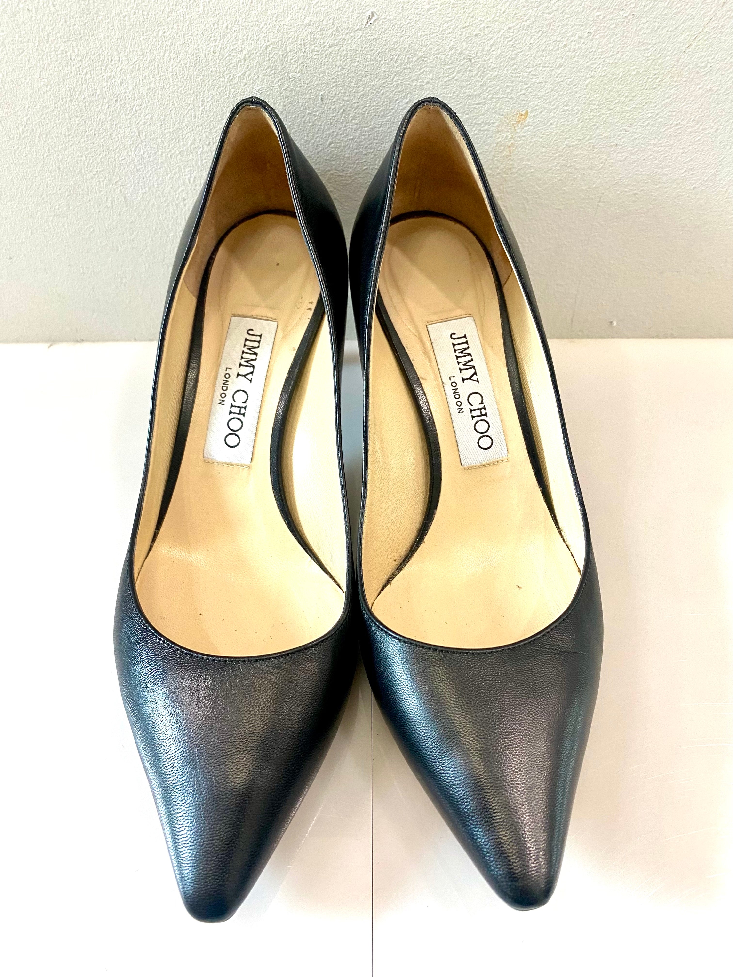 JIMMY CHOO ROMY 60 KIDS LEATHER PUMPS