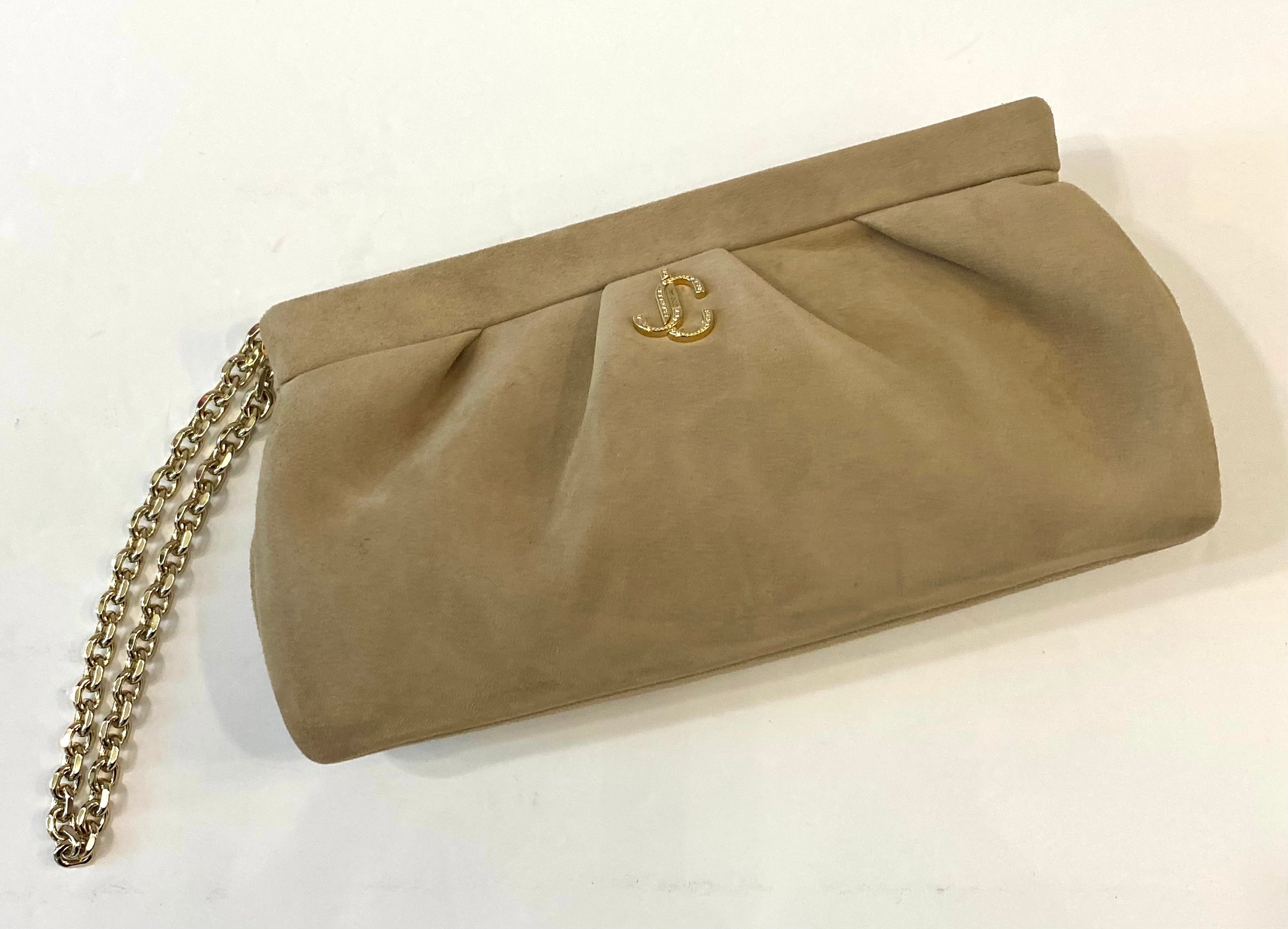 JIMMY CHOO SUEDE CLUTCH BAG
