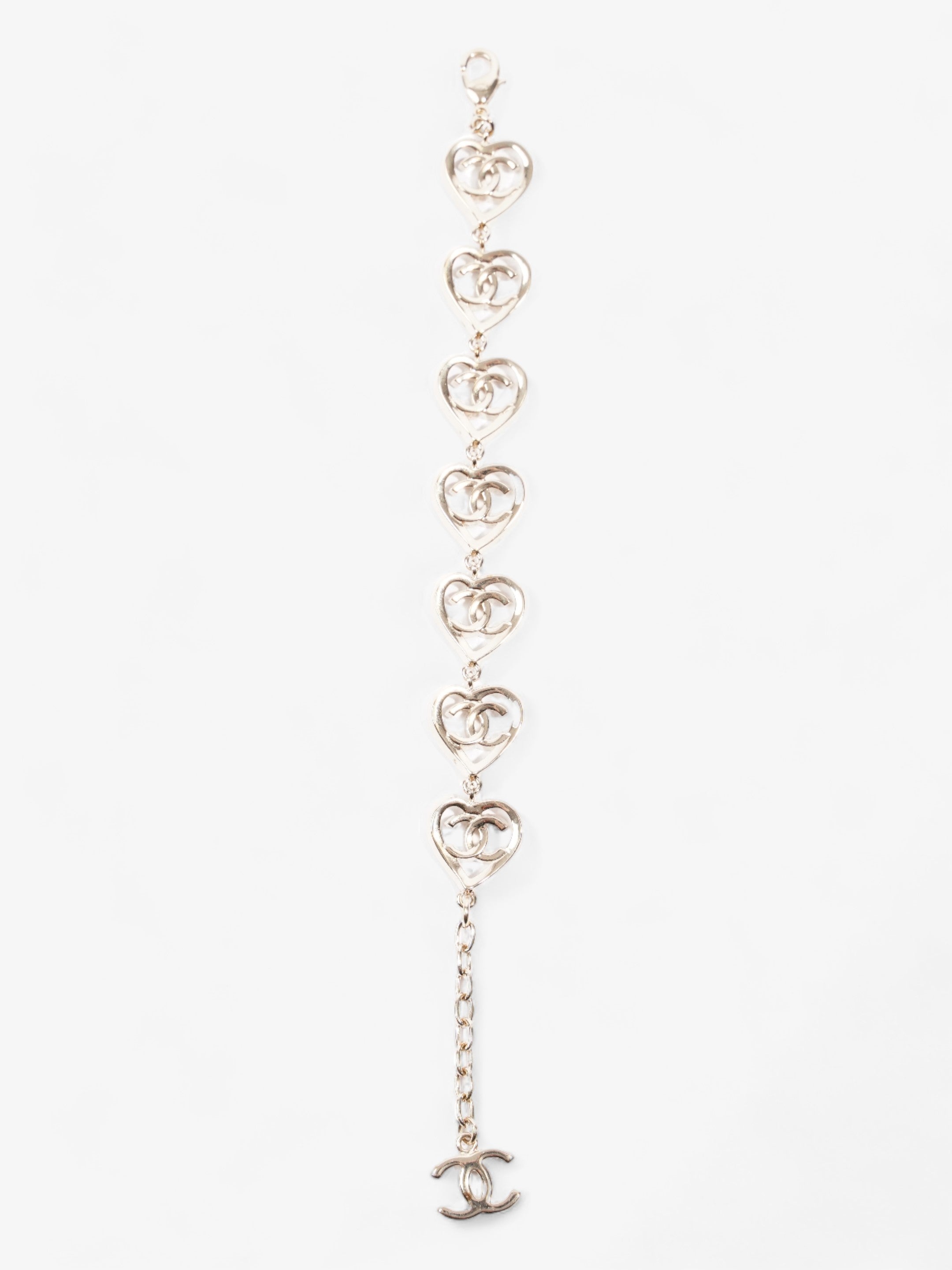 Chanel CC Heart Coco In Love Bracelet Light Gold Base Metal