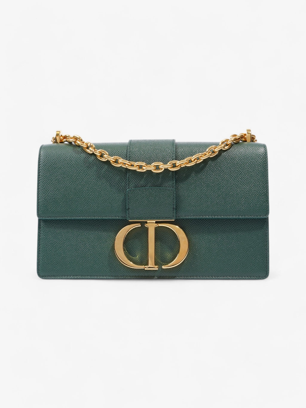 Christian Dior 30 Montaigne Green Calfskin Leather
