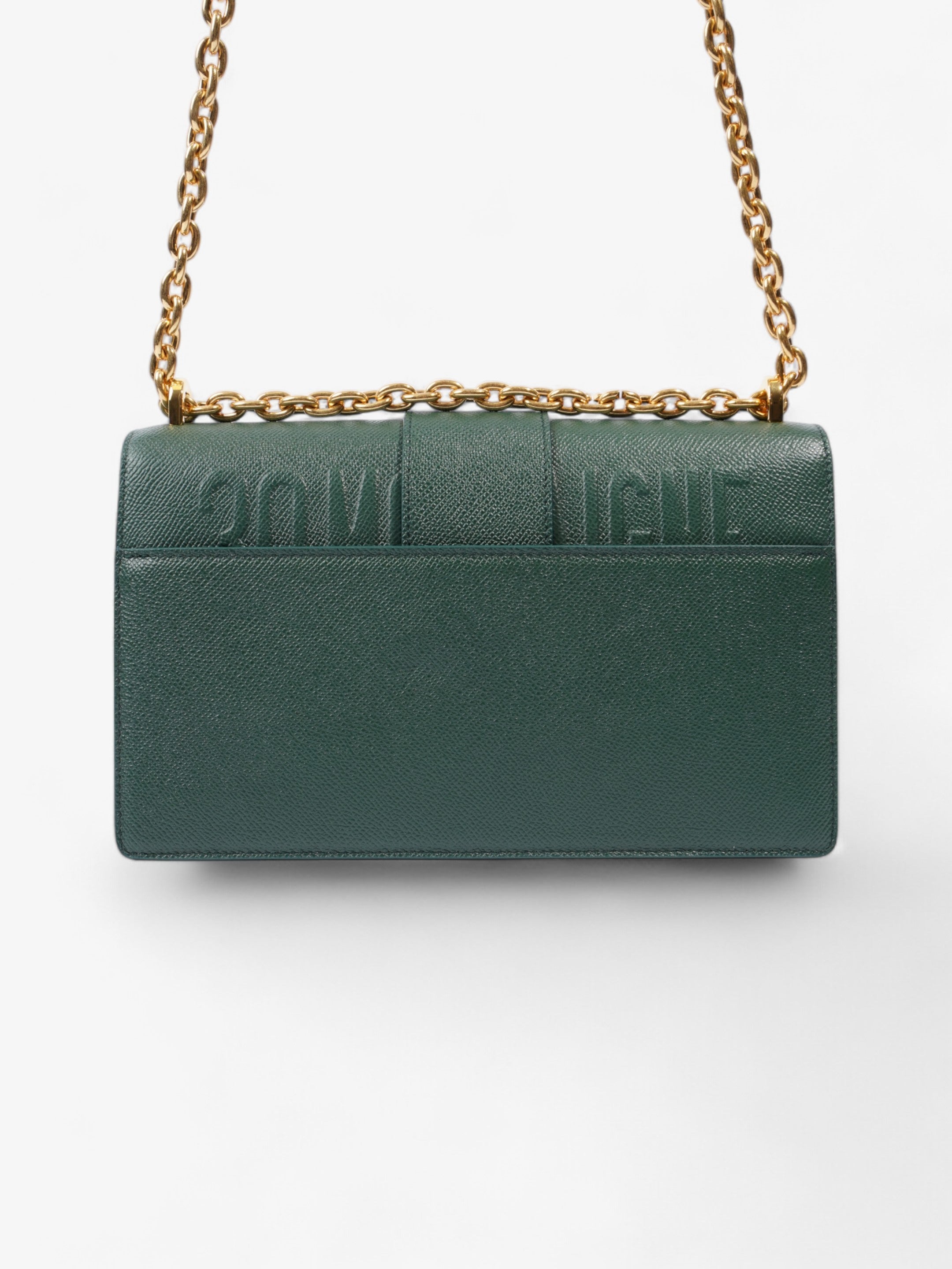 Christian Dior 30 Montaigne Green Calfskin Leather