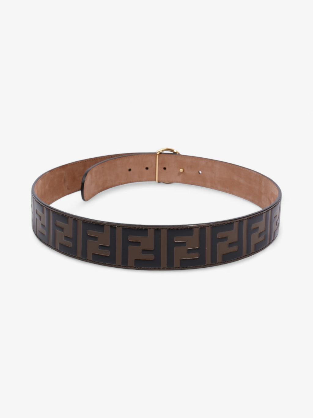 Fendi F is Fendi Belt Black / Brown Leather 85cm / 34"