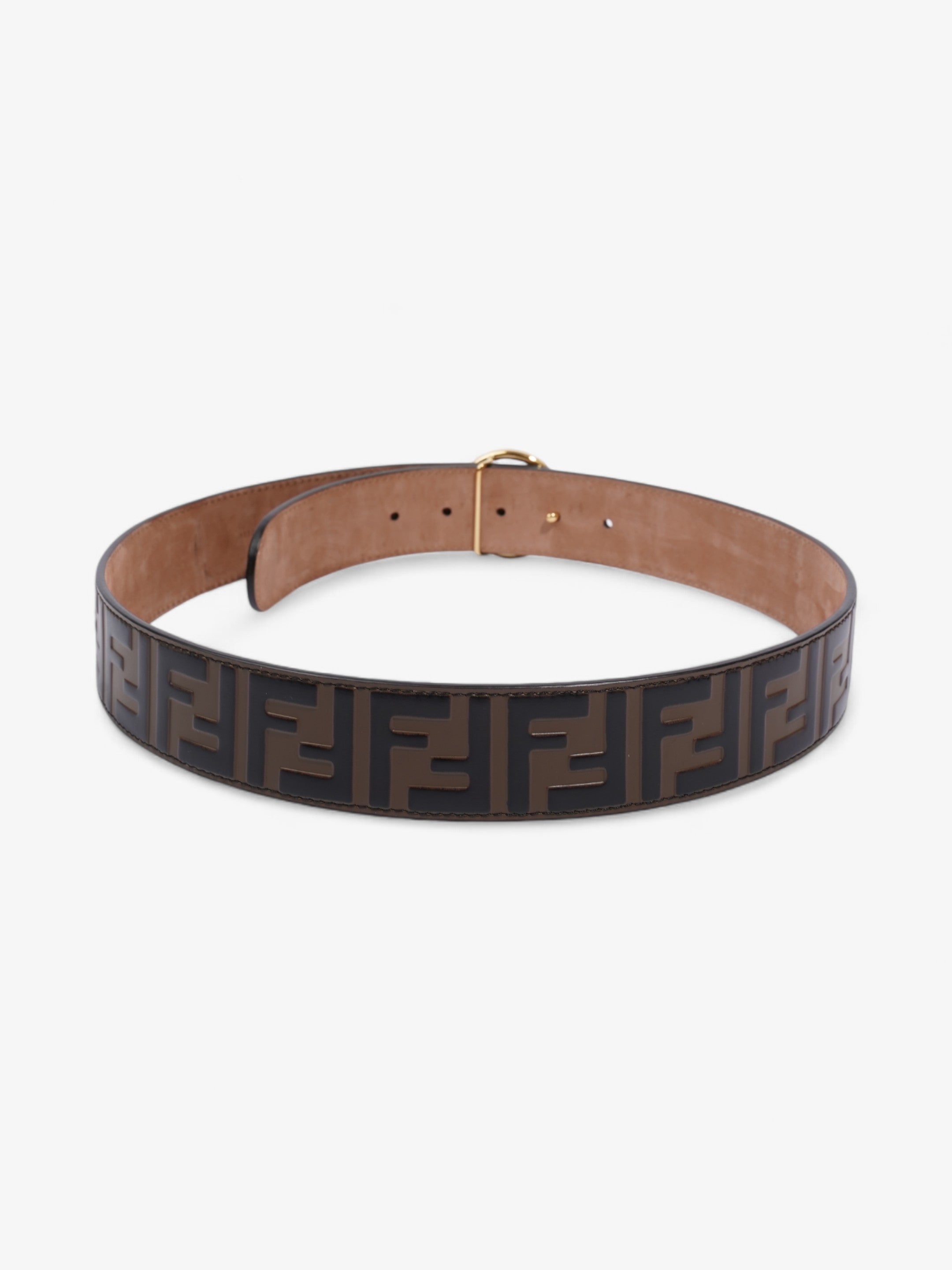 Fendi F is Fendi Belt Black / Brown Leather 85cm / 34"