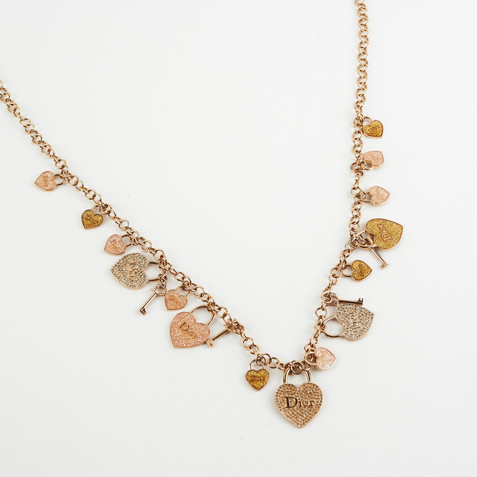 Dior Hearts Charm Necklace