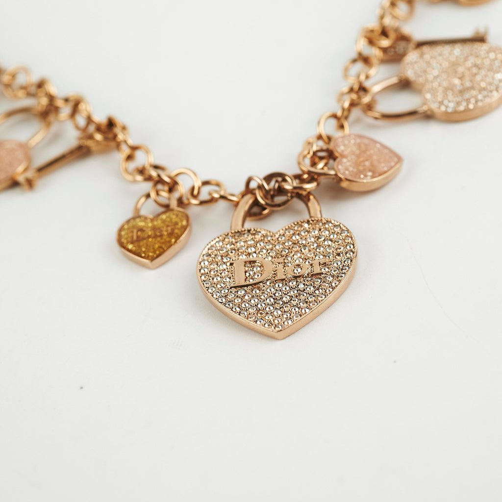 Dior Hearts Charm Necklace