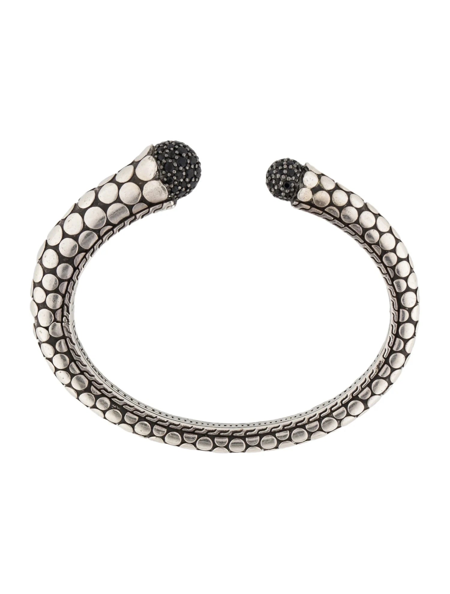 JOHN HARDY SAPPHIRE SPINAL DOT KICK CUFF BRACELET