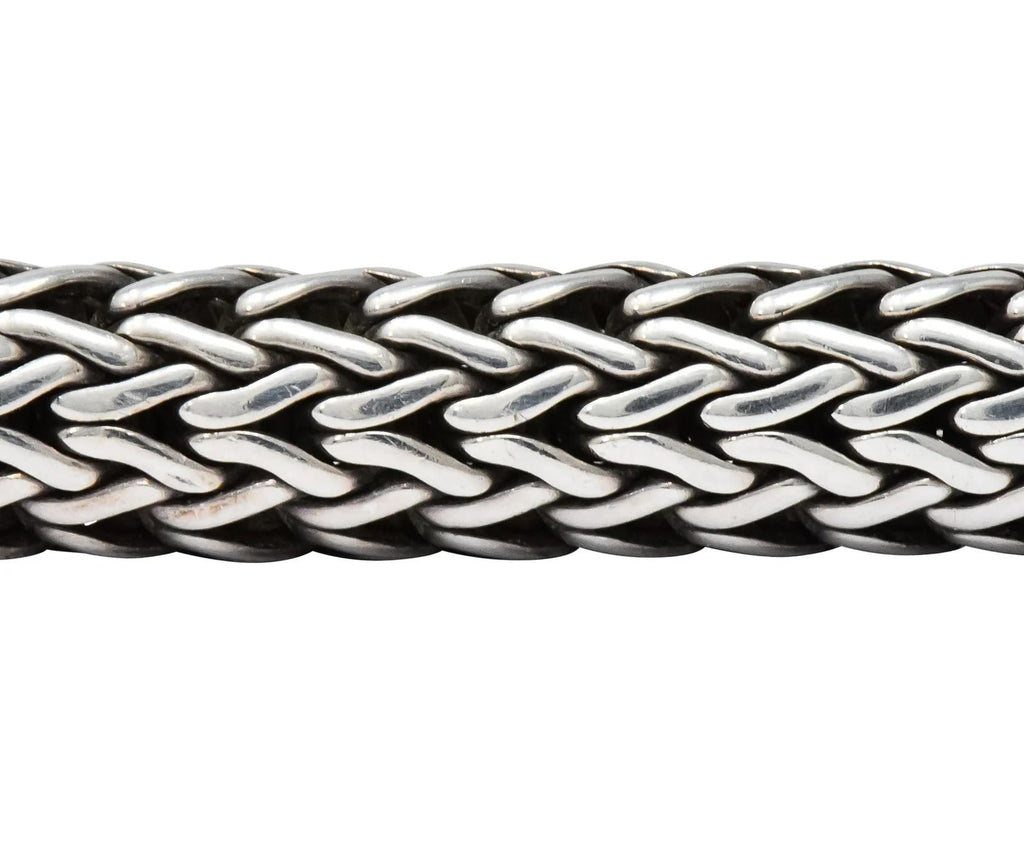 JOHN HARDY STERLING SILVER 18K GOLD DOT STATION BRACELET