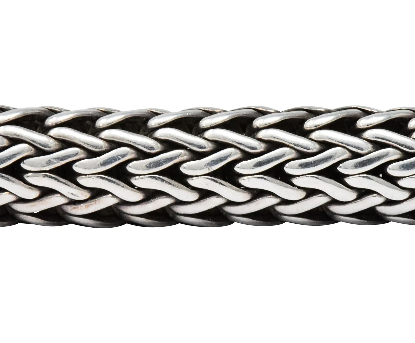 JOHN HARDY STERLING SILVER 18K GOLD DOT STATION BRACELET